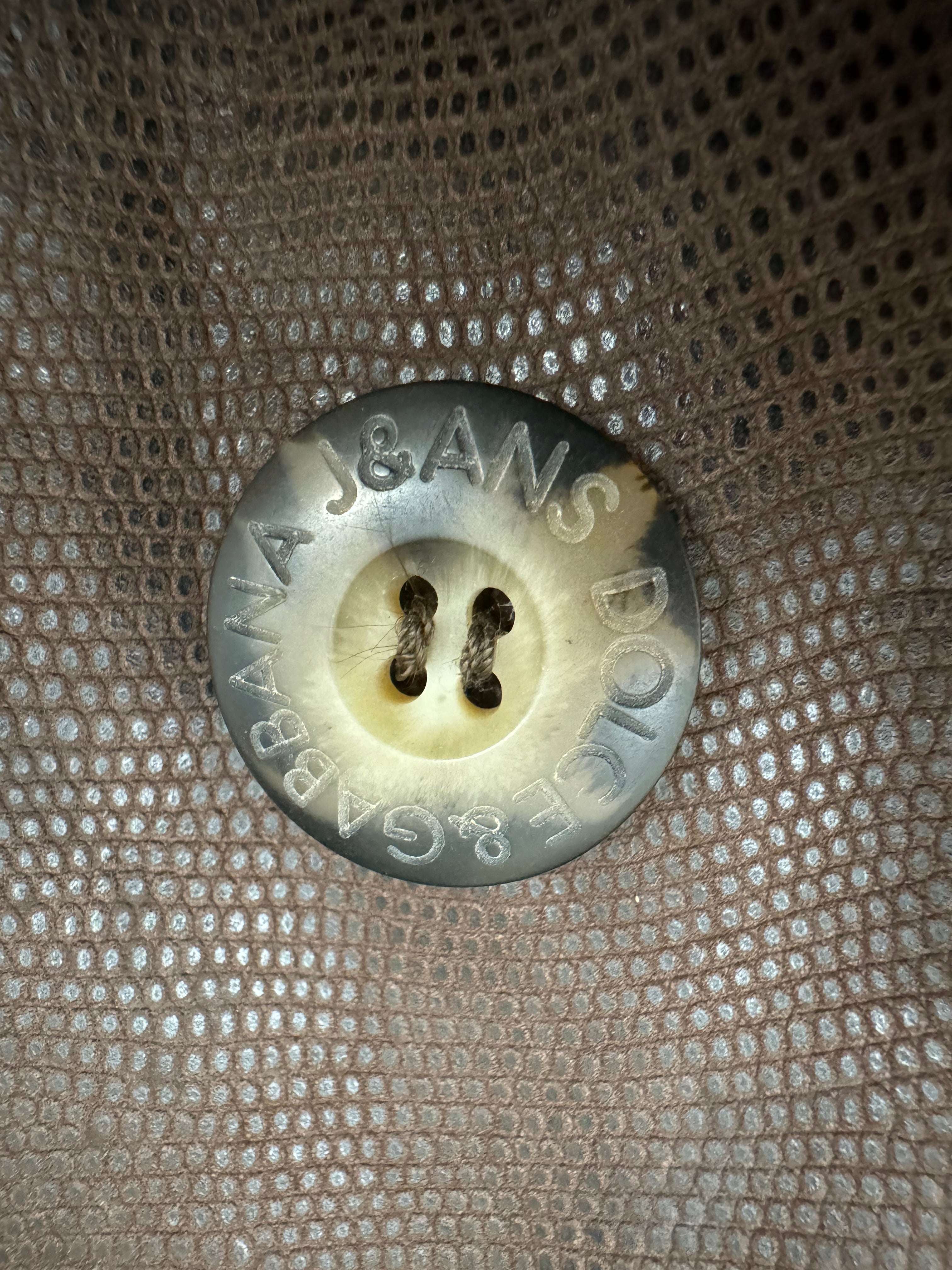 1990s Dolce & Gabbana Leather Trench with Rabbit Fur Lining (M/L)