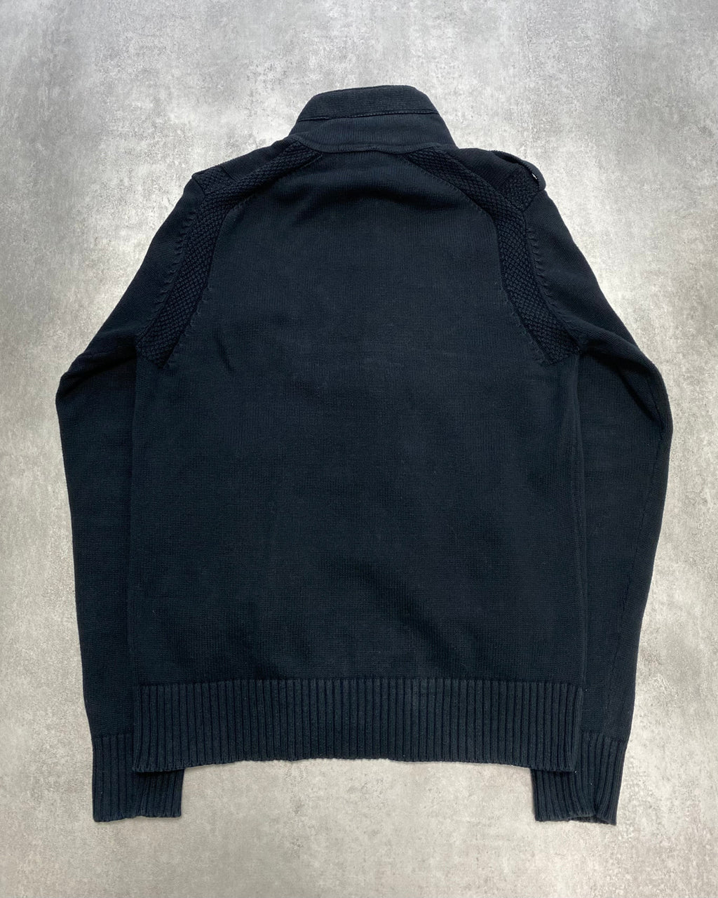 Armani Class Navy 拉链毛衣（L）