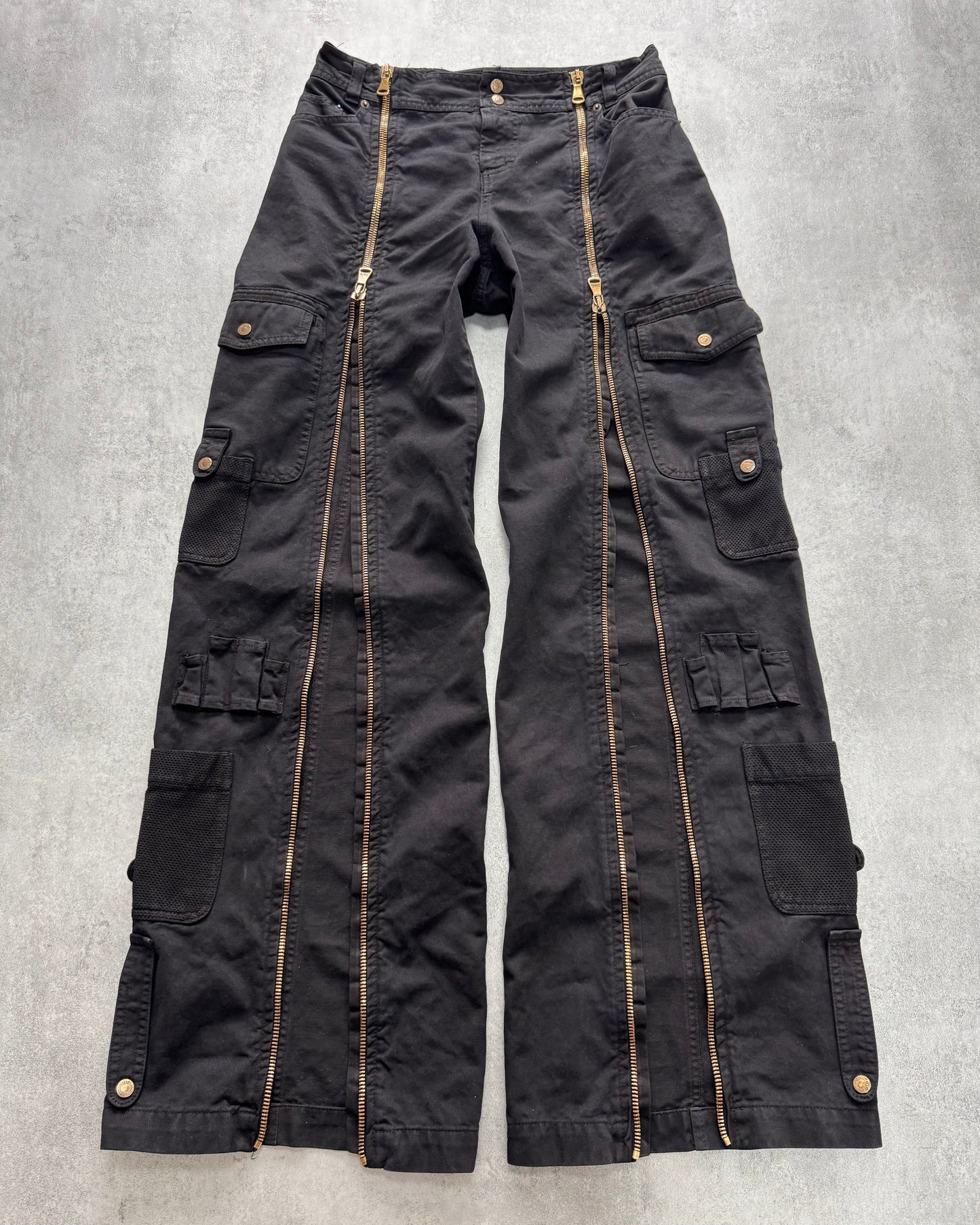 SS2003 Dolce & Gabbana Full Zip Aviator Cargo Pants (M)