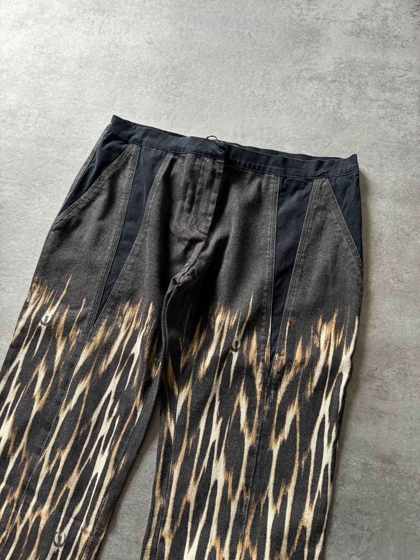 AW2004 Cavalli Relaxed Fire Magma Grey Pants (M) - 7