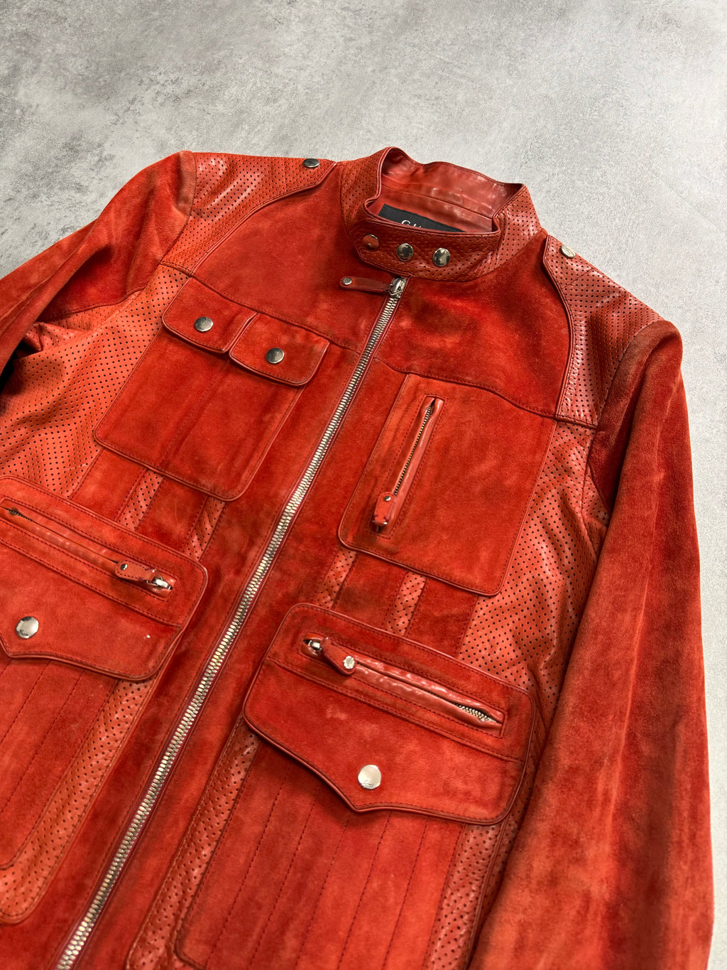 Gucci Red Biker Leather Jacket (S)