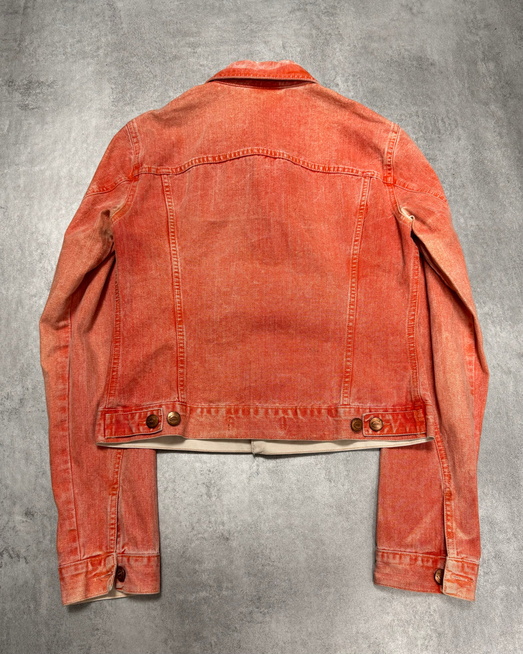 2000s Cavalli Pink Print Denim Jacket