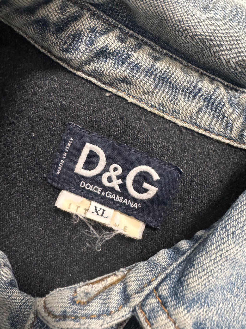 AW2003 Dolce & Gabbana Light Blue Denim Jacket