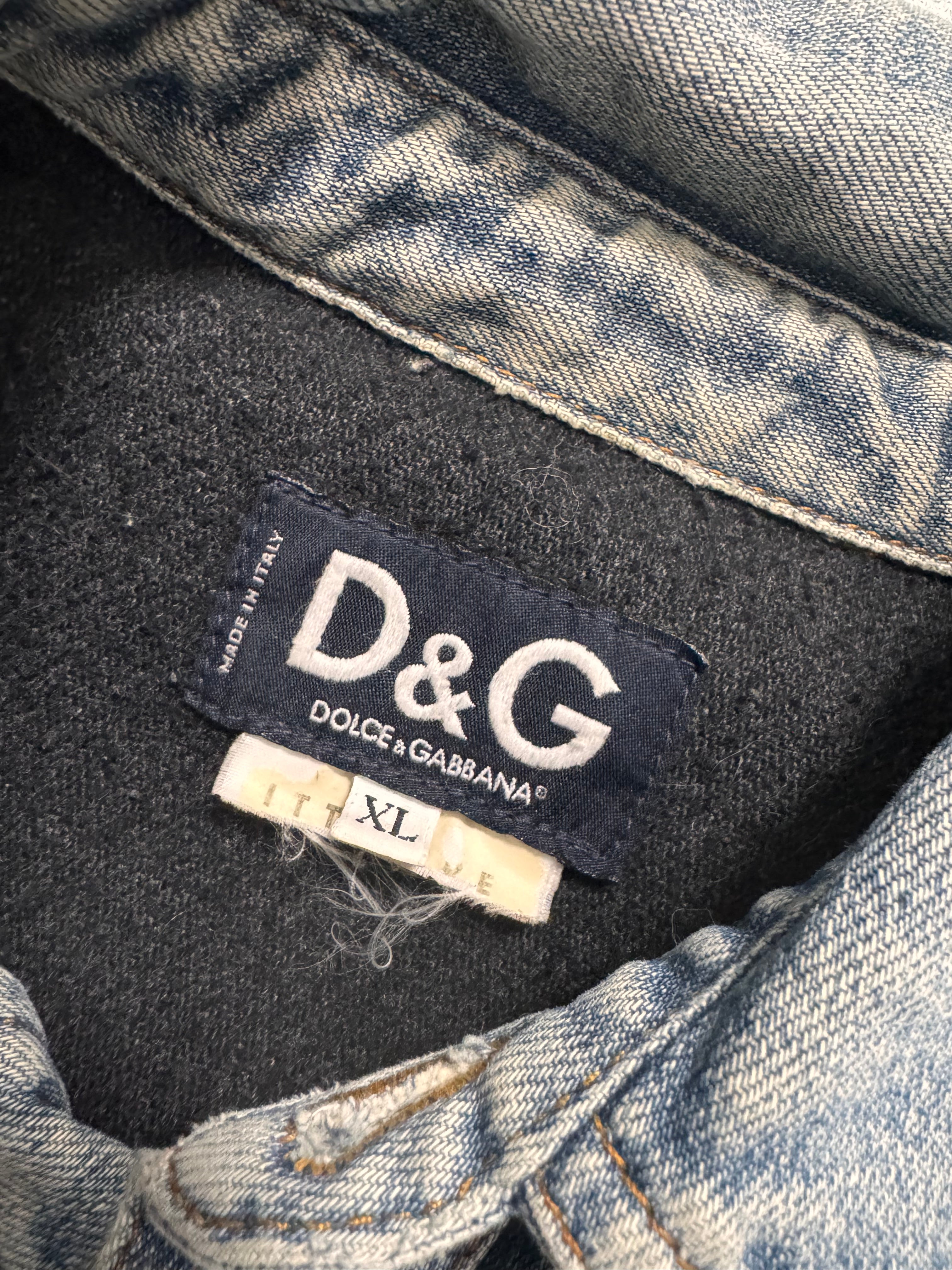 AW2003 Dolce & Gabbana Light Blue Denim Jacket