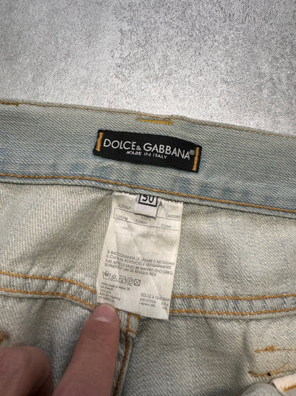 SS2006 Dolce &amp; Gabbana Burn Rockstar 牛仔裤（M/L）
