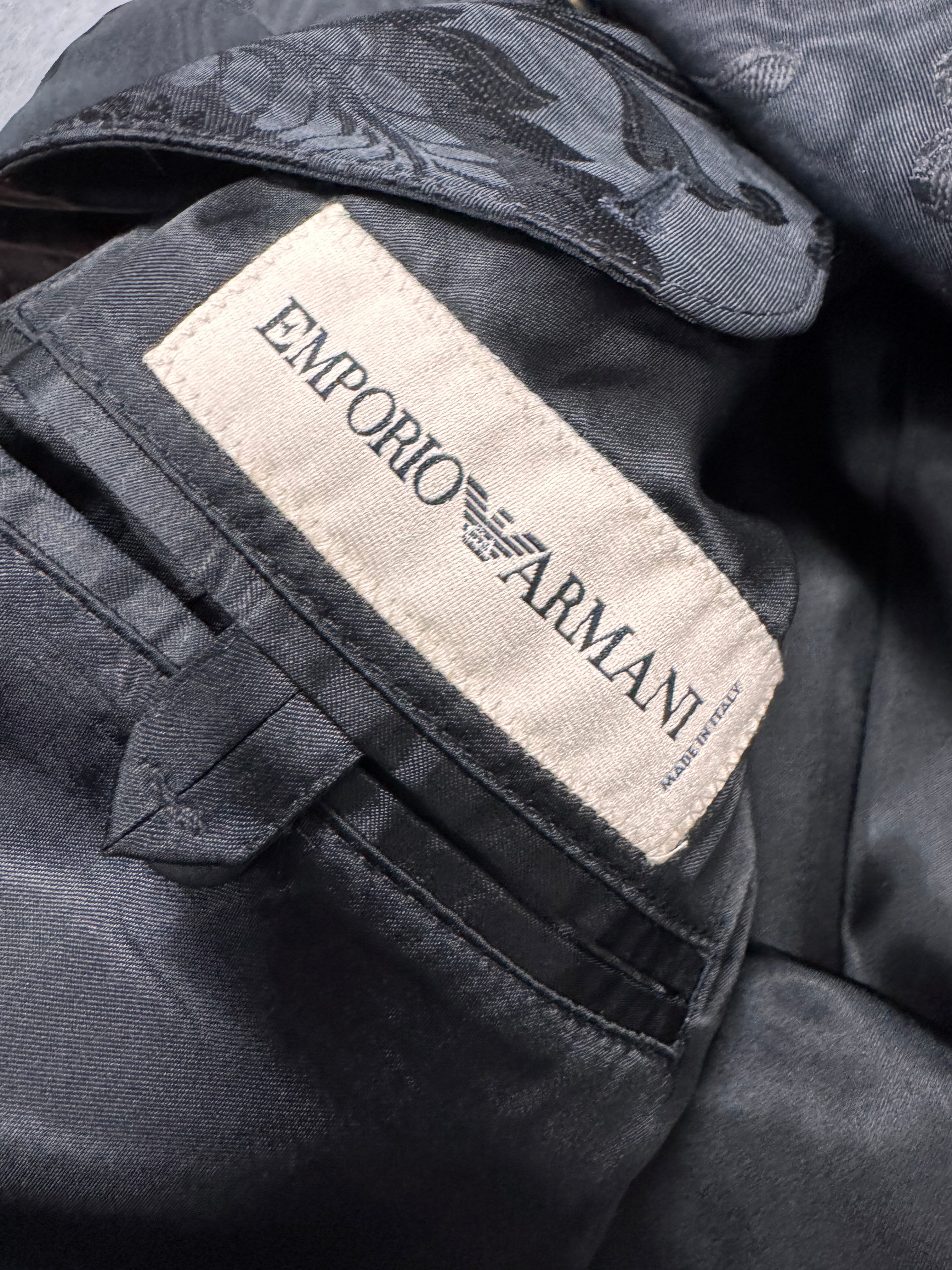 AW2003 Emporio Armani Asian Flowers Black Jacket