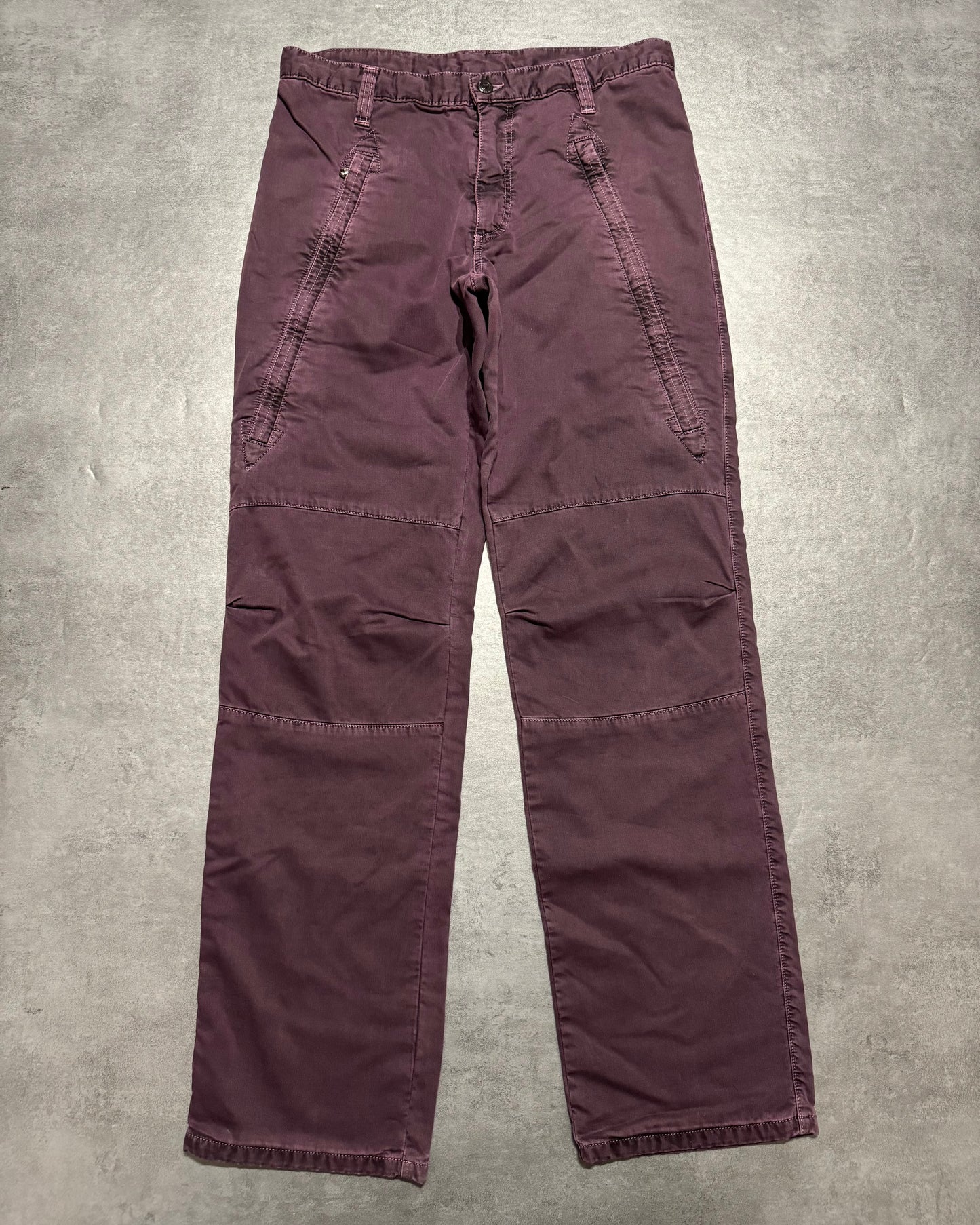 AW2003 Dolce & Gabbana Purple Bondage Relaxed Spectrum Pants (M/L)