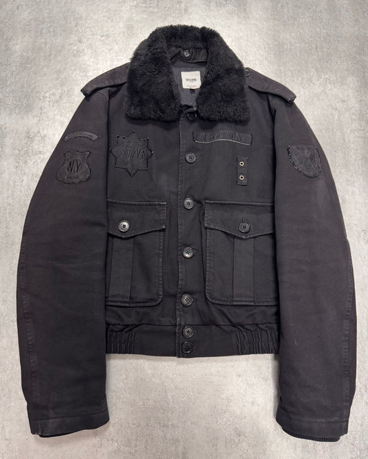 2000s Moschino Police Officer Black Jacket (M/L)