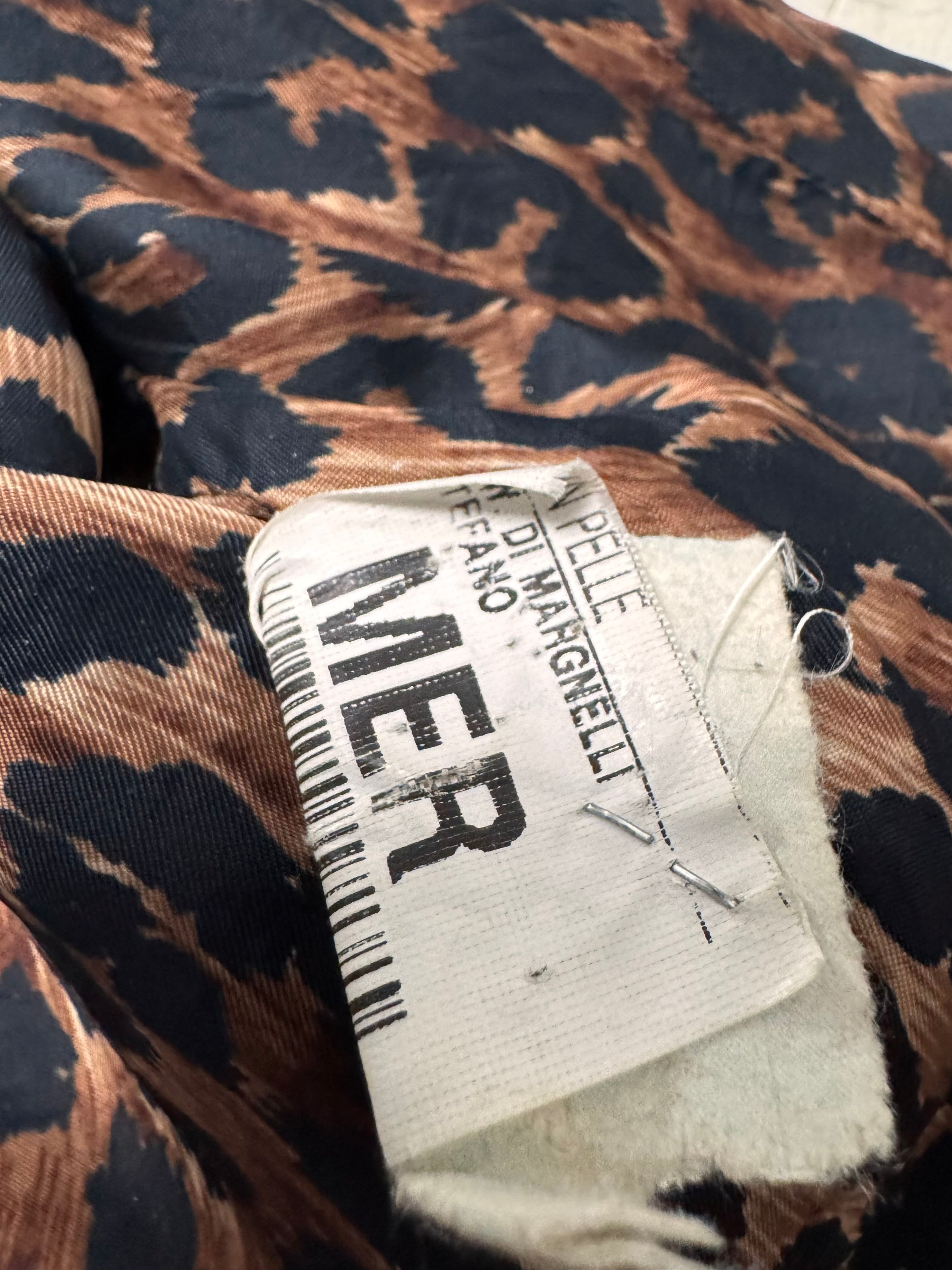 2000s Dolce & Gabbana Cream White Round Leather Jacket