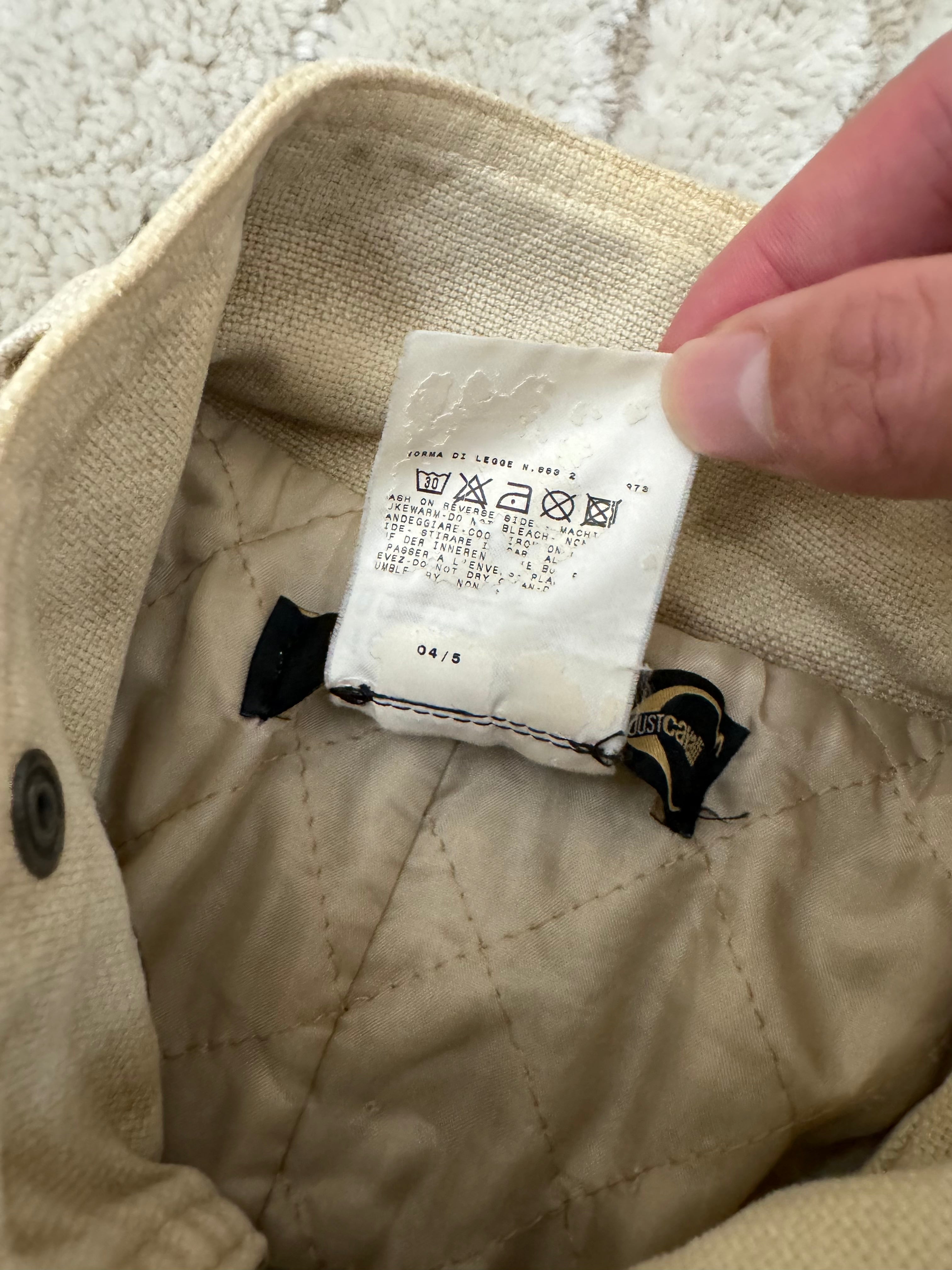 AW04 Cavalli Astro Biker Denim Jacket (S/M)