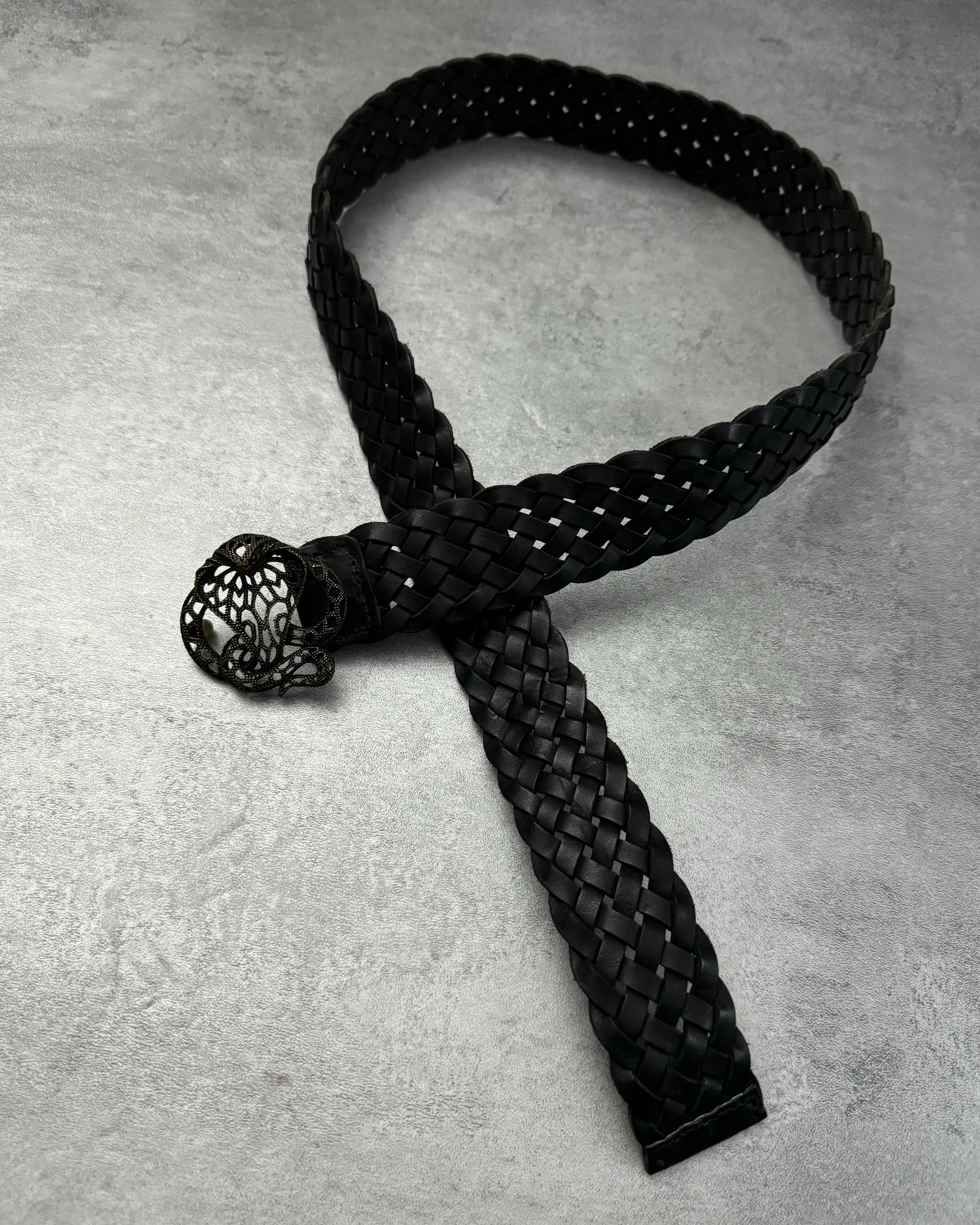 Artisanal Cobra Black Shadow Belt (OS) - 6