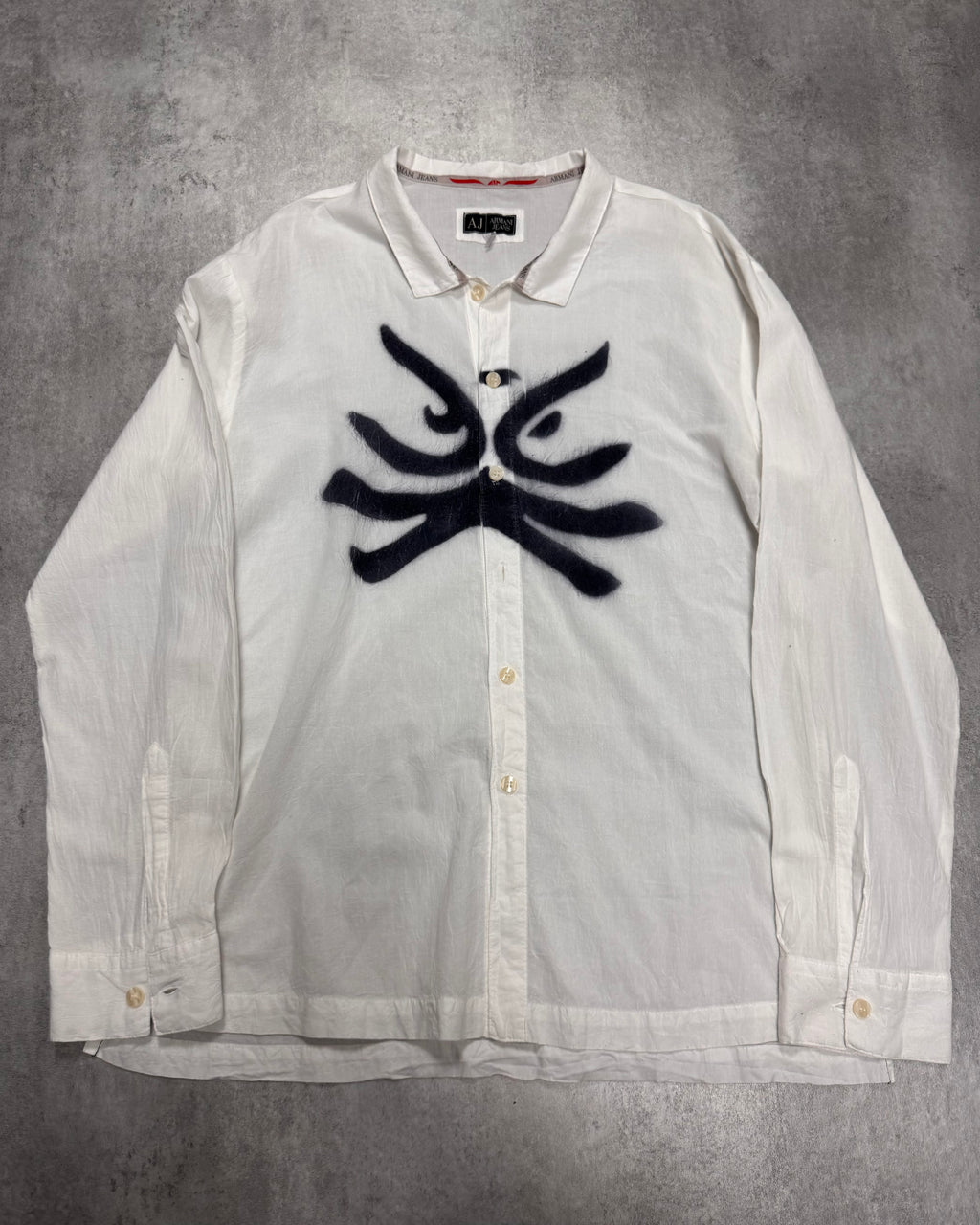 2000s Armani Asian Tag White Shirt