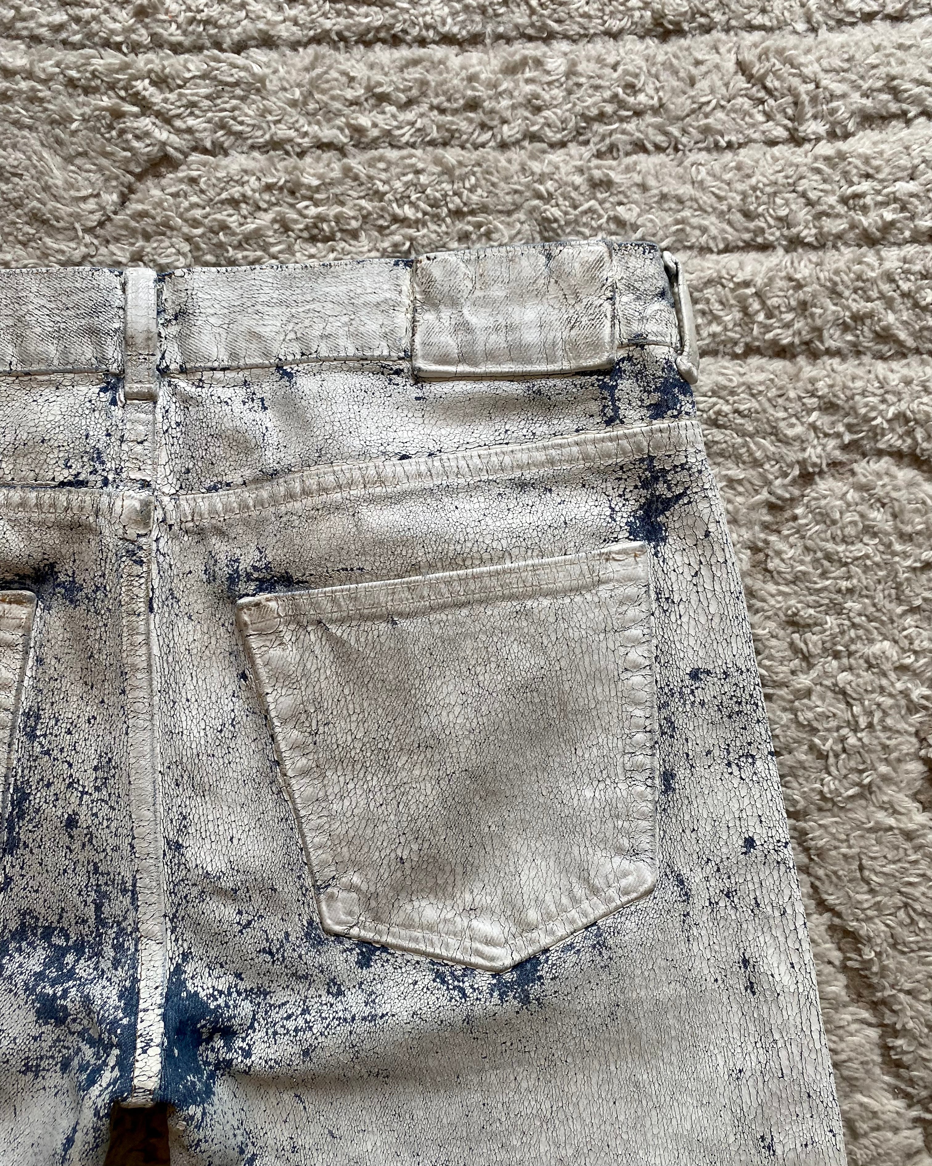 SS04 Maison Margiela x H&M White Painted Jeans RE-EDITION (M)