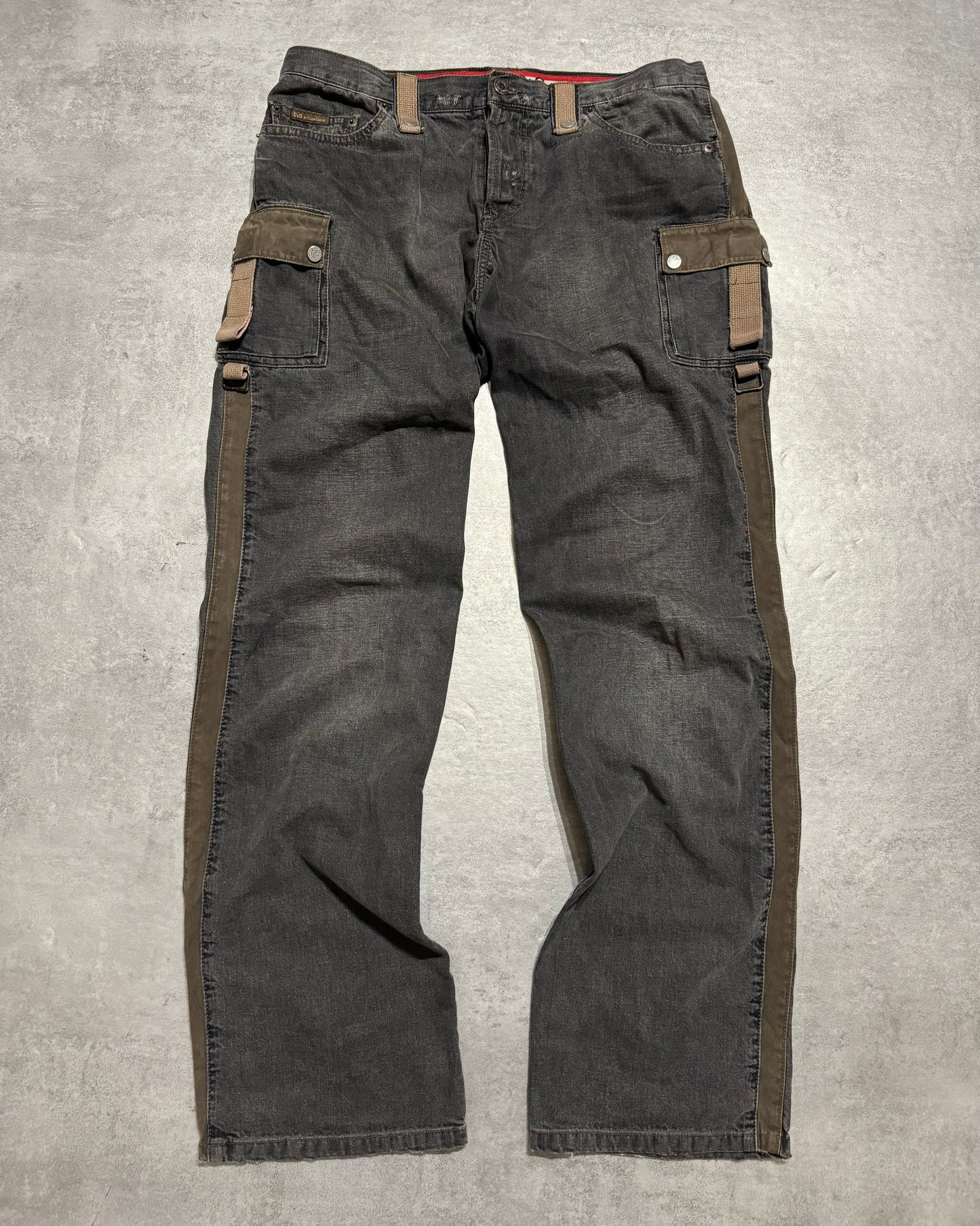 AW2004 Dolce & Gabbana Cargo Harness Grey Jeans (L) - 1