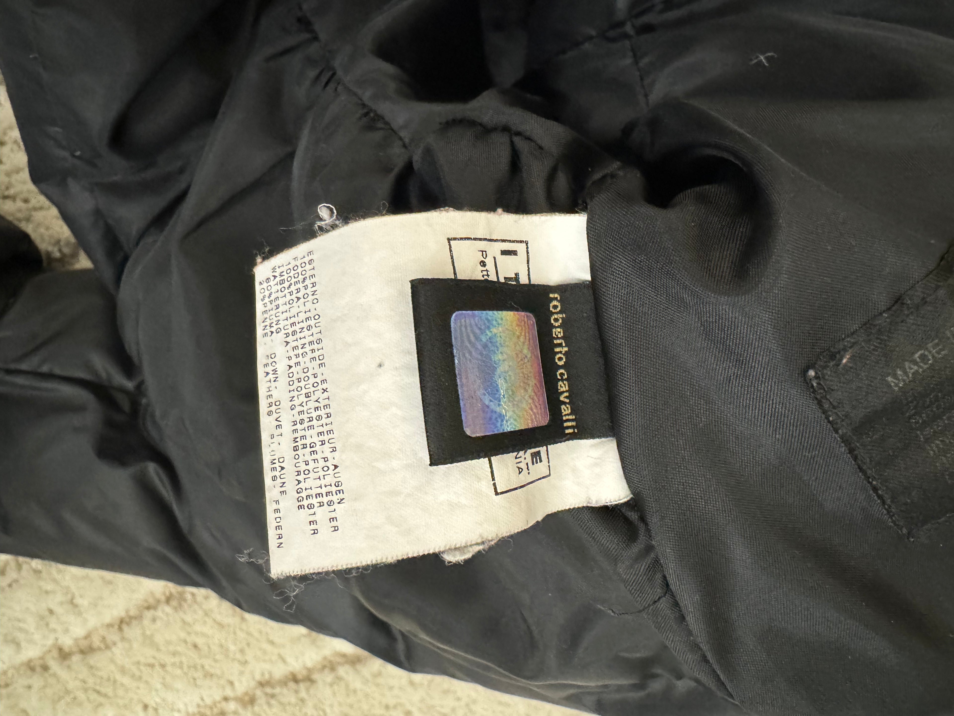 1990年代 ロベルト カヴァリ ボンデージ パラシュート パファー ジャケット (S)