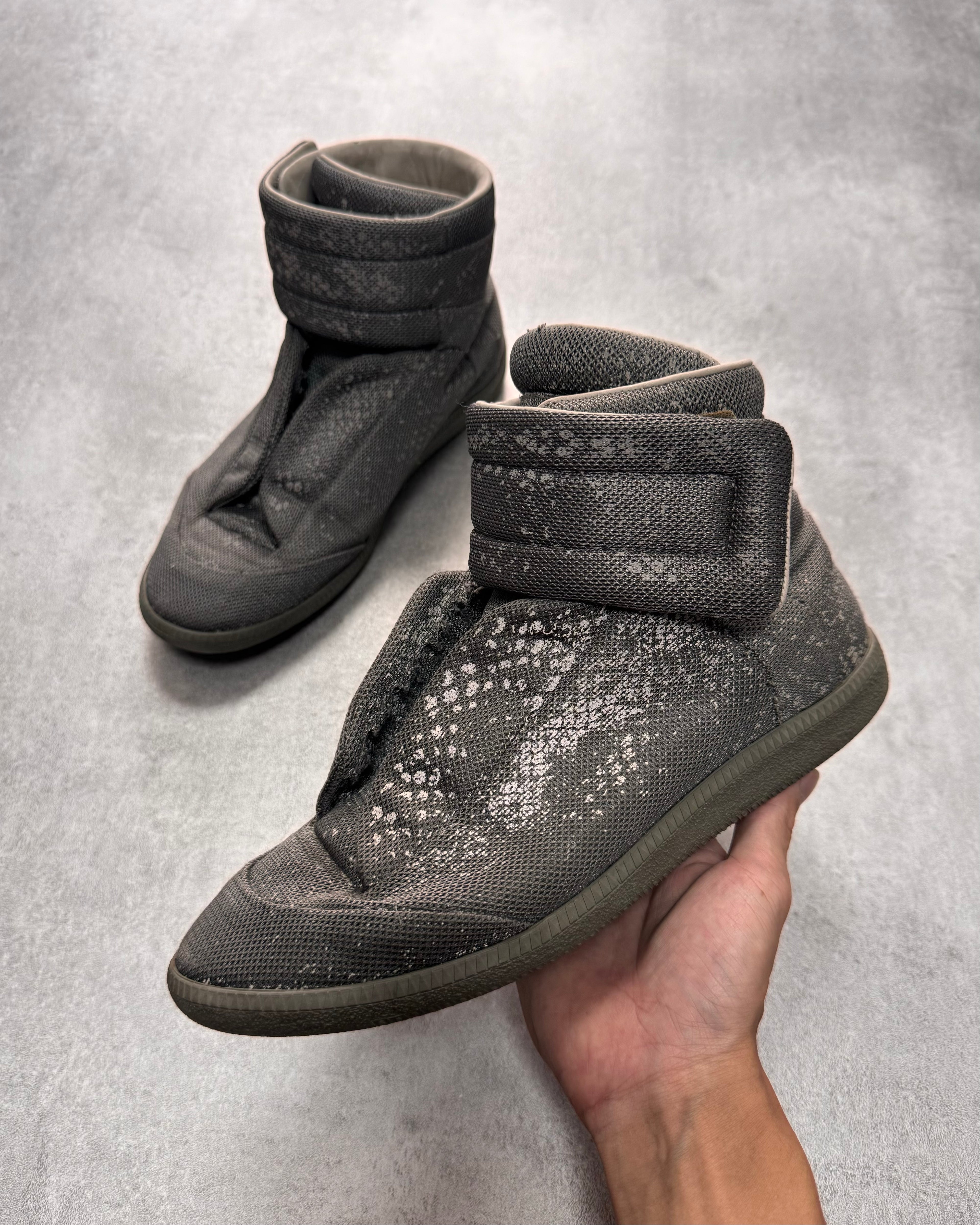 SS2016 Maison Margiela Future High Snake Printed Sneakers