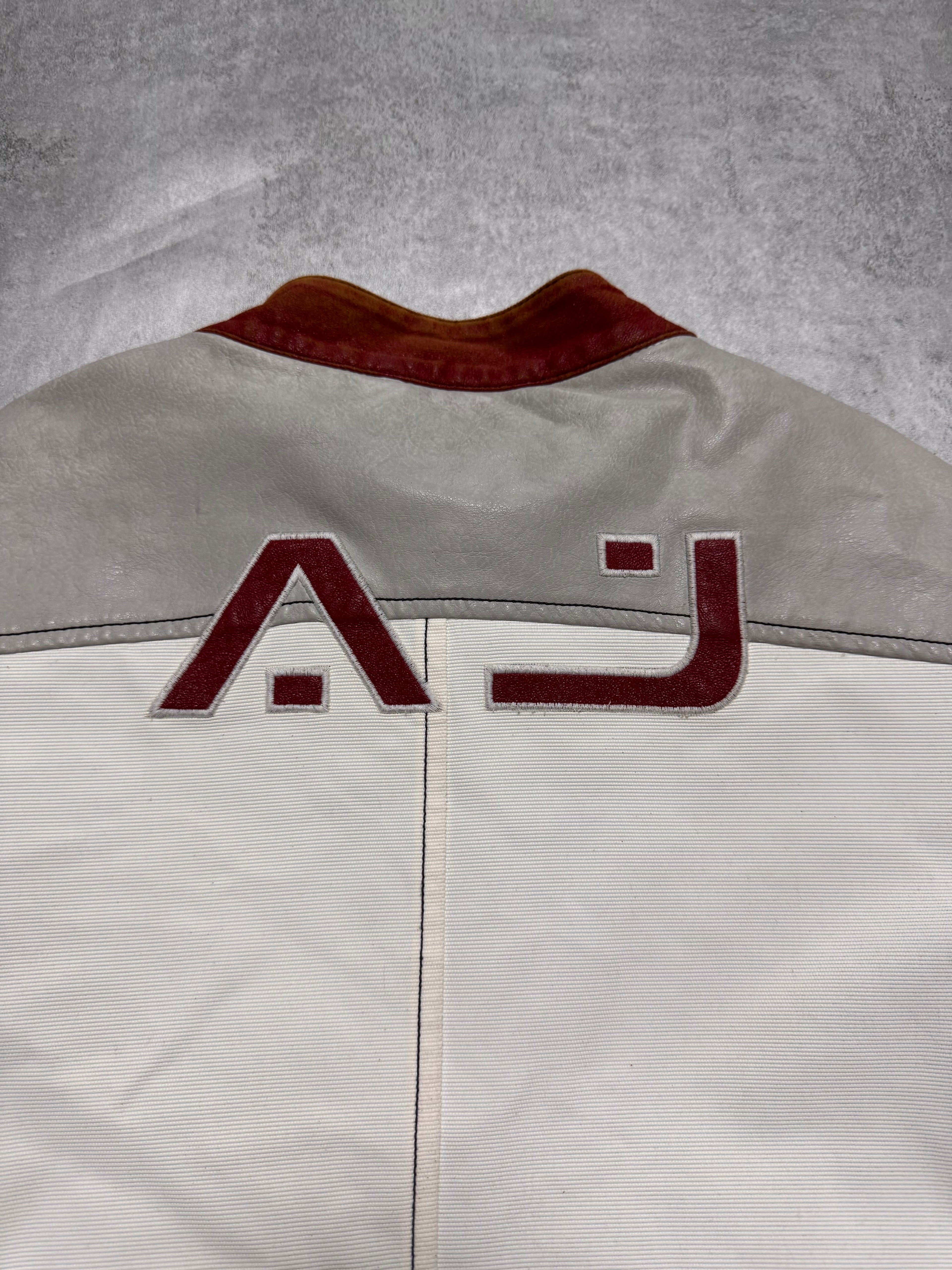 1990s Armani AJ Pro Biker Leather Jacket