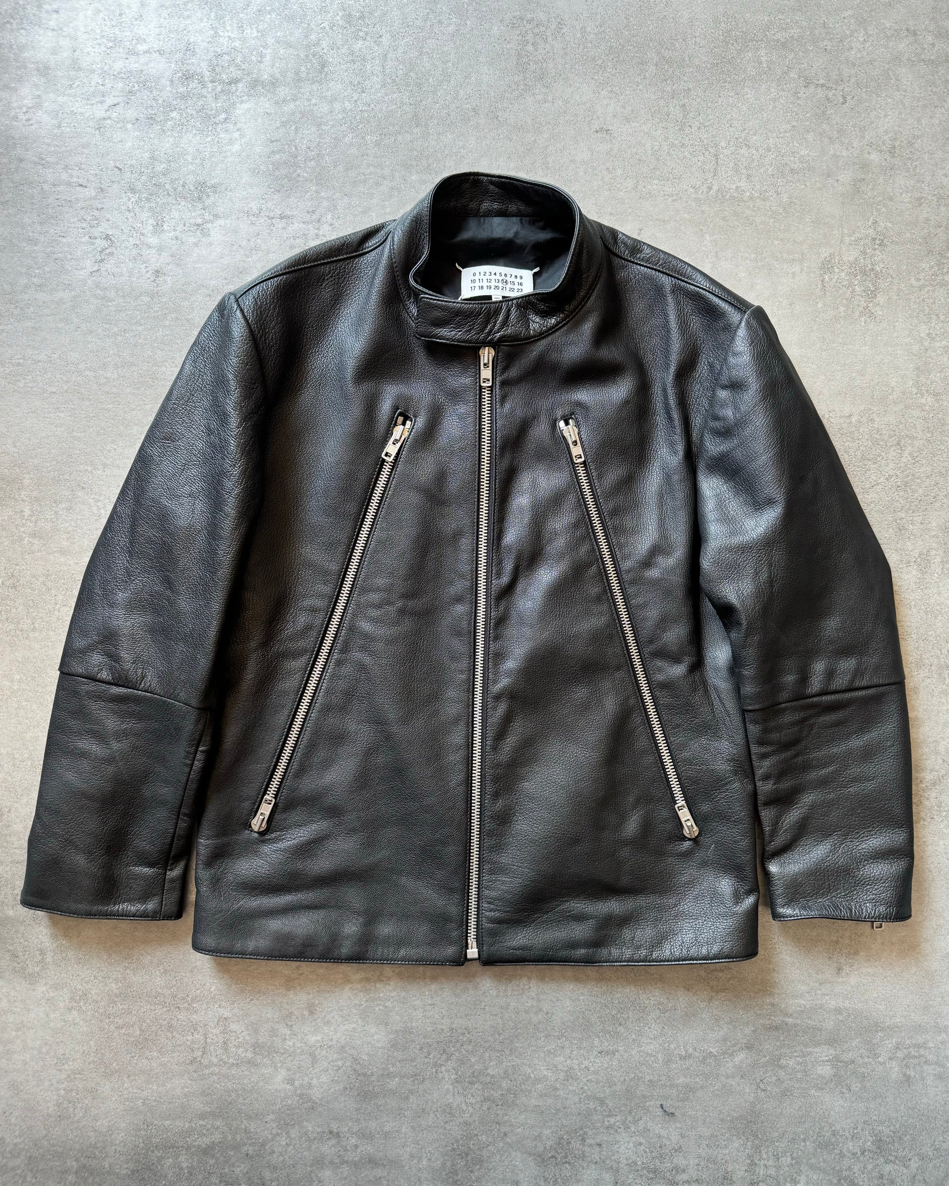 SS2020 Maison Margiela 5 Zips Black Leather Jacket (S/M) – Dolce