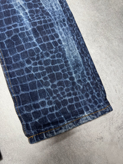 Roberto Cavalli Exotic Pool Reflection Denim Jeans (M)