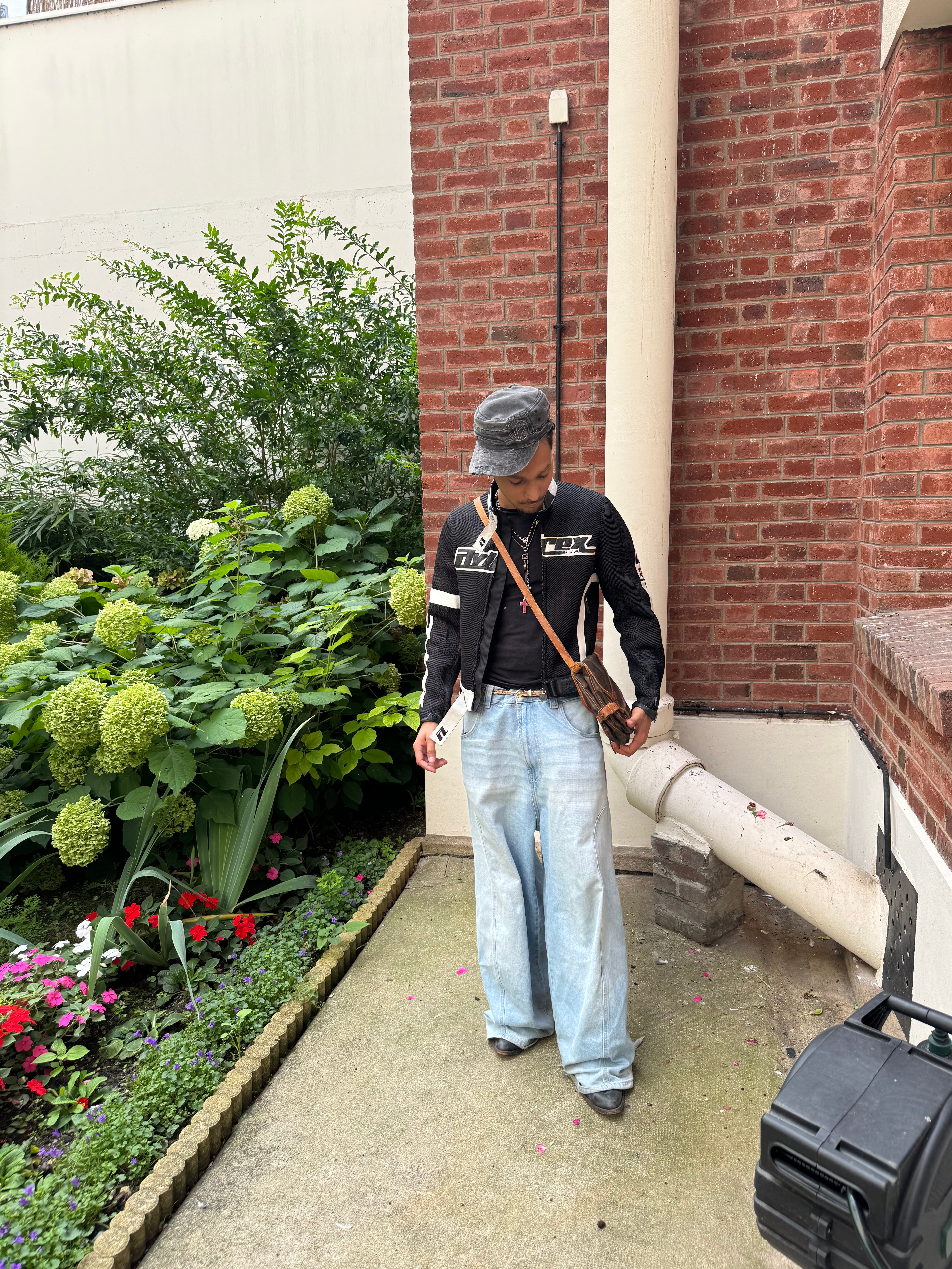 Avirex Black & White Pro Biker Hybride Jacket