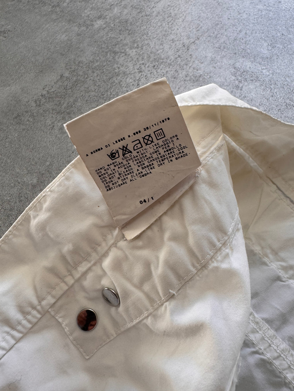 SS2004 Dolce & Gabbana Soft White Cargo Flared Pants