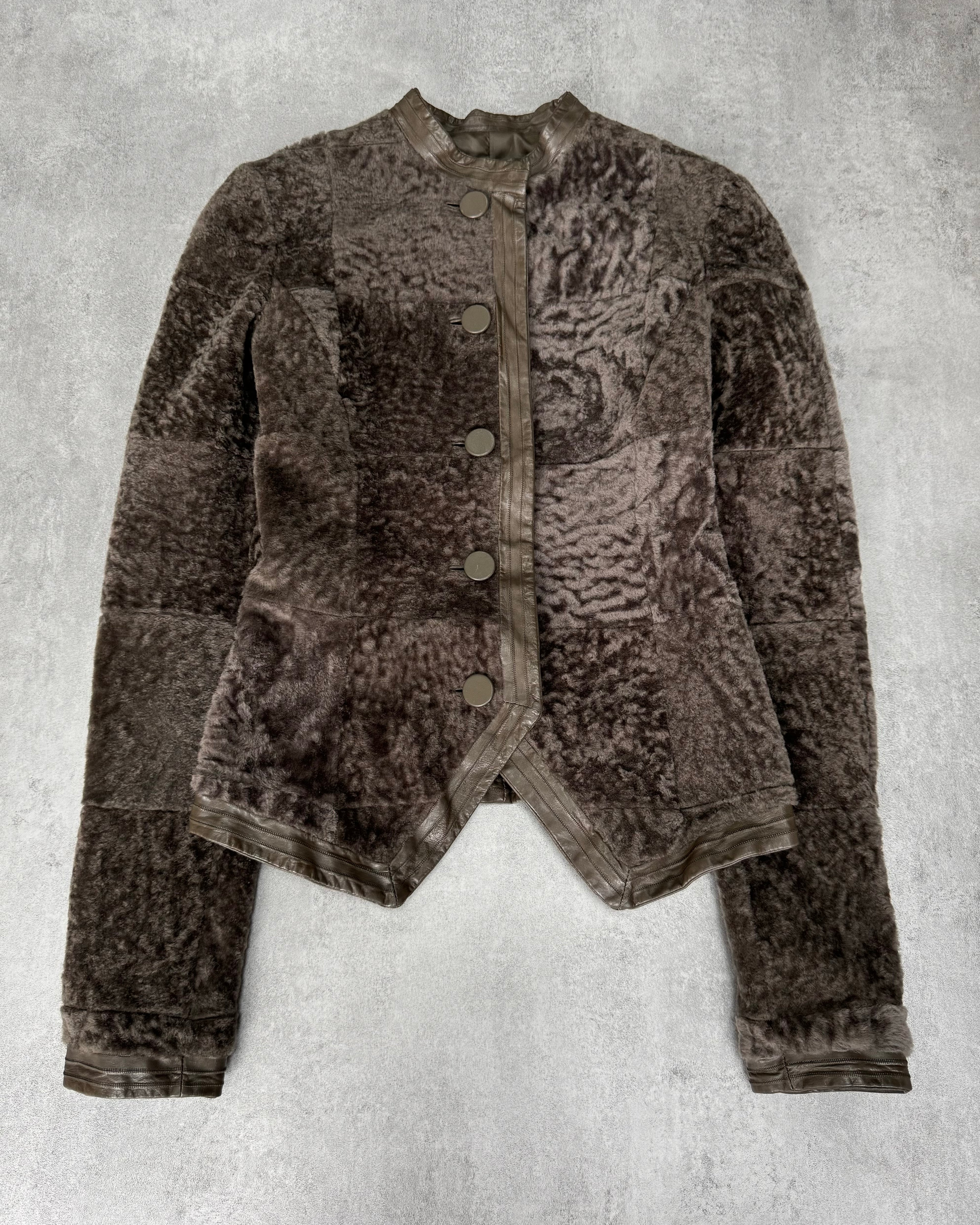 FW2010 Emporio Armani Sheepskin Leather Jacket