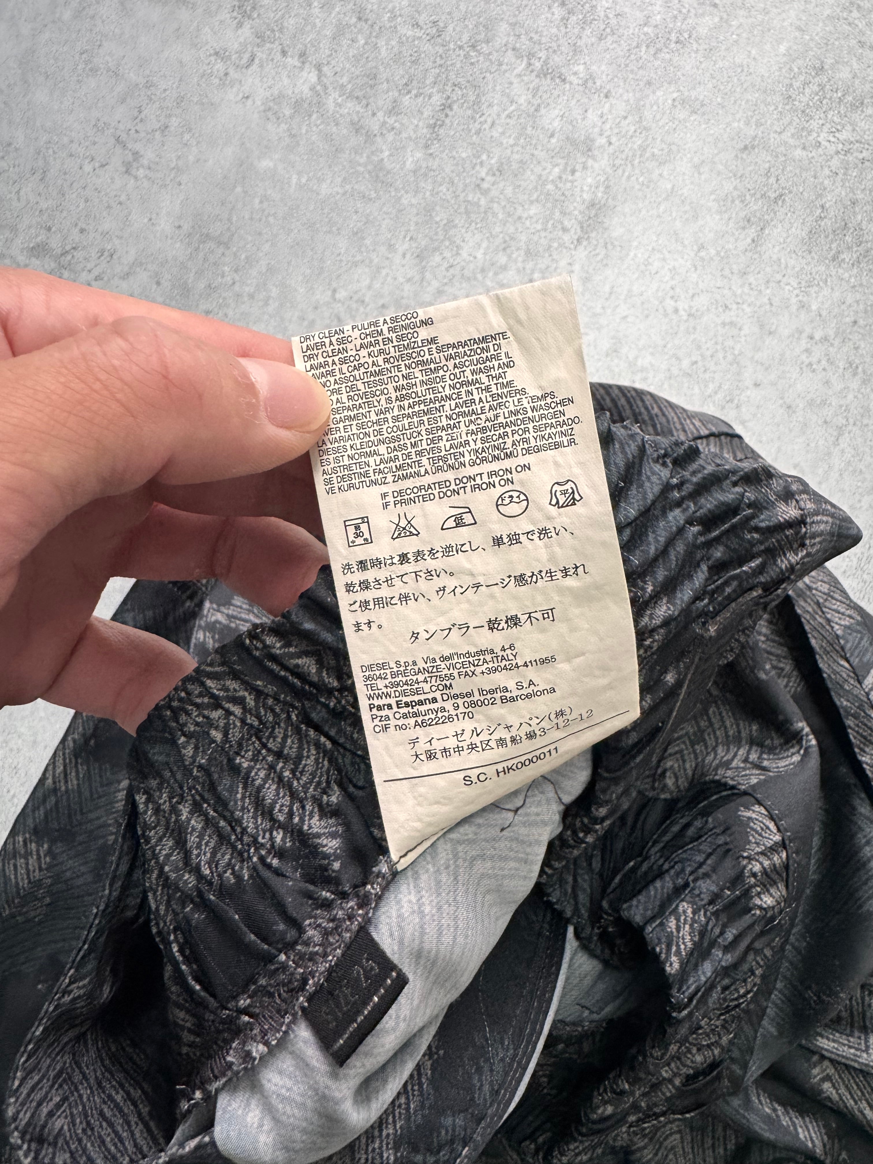 2000s Diesel Dark Grey Camo Pants