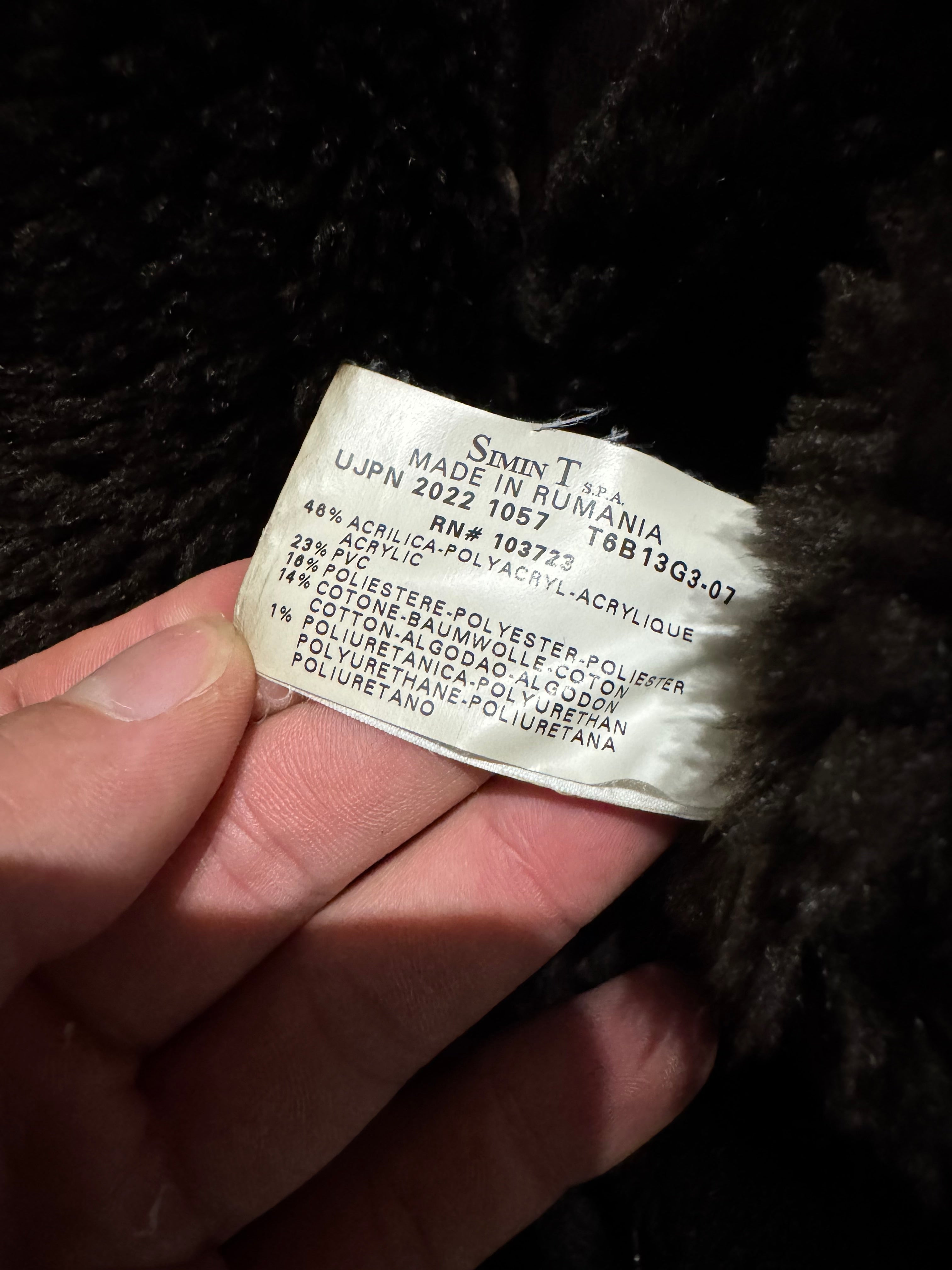 2000s Armani Shearling Effect Brown Jacket