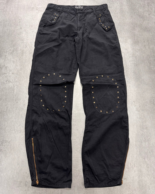 2000s Dolce & Gabbana Basic Studded Cargo Olive Pants (S)