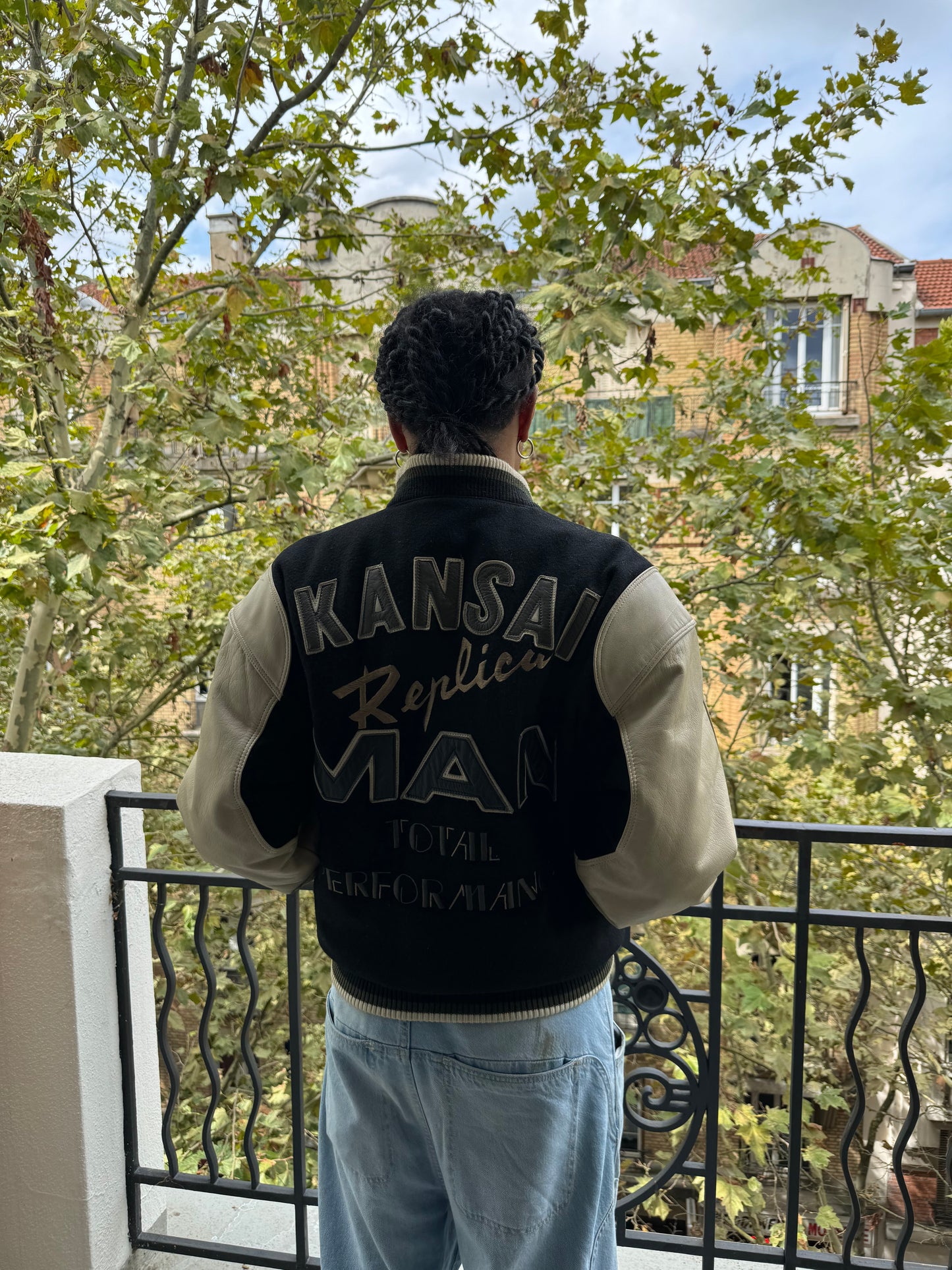 1990s Kansai Yamamoto Man Performance Varsity Jacket (L)