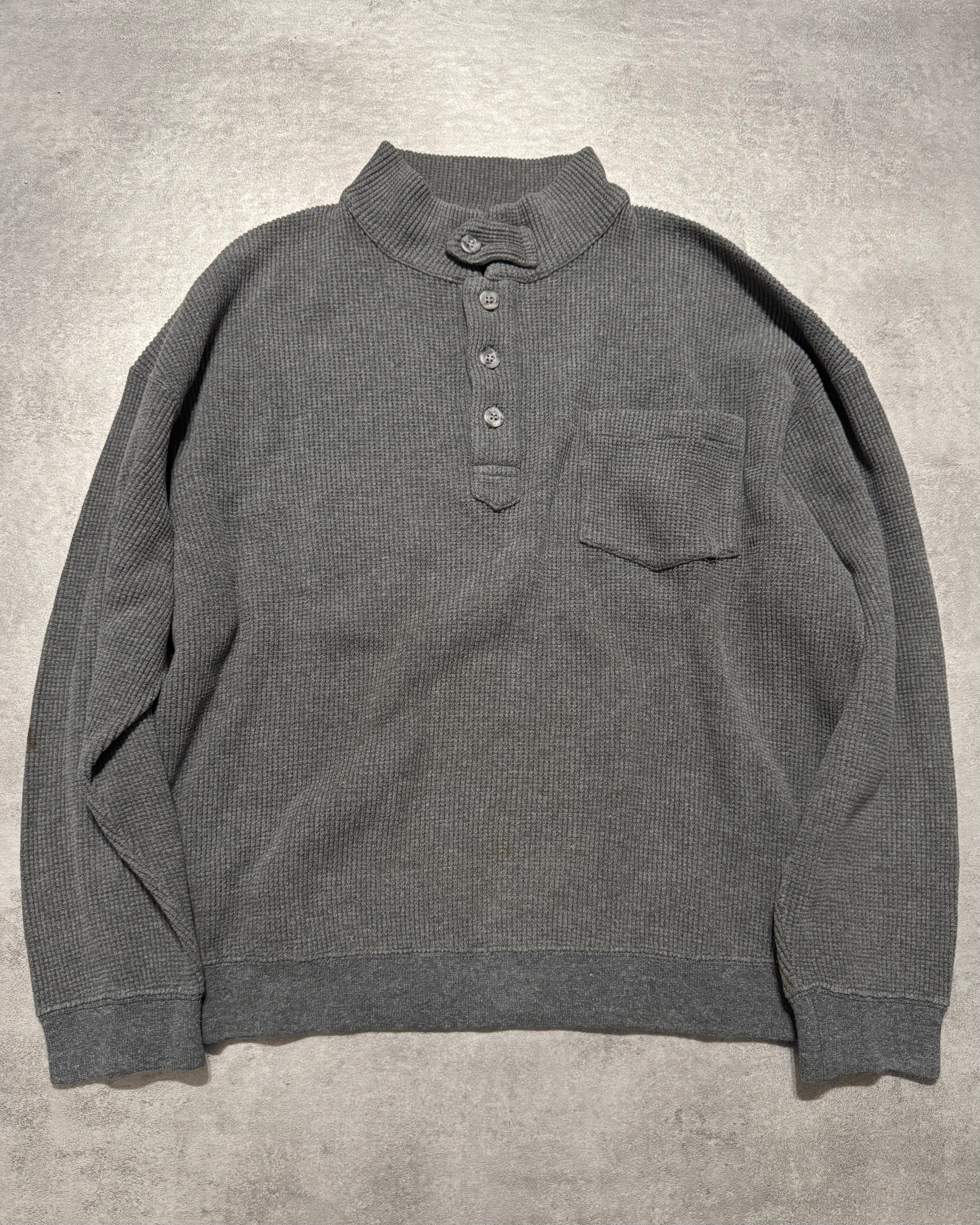 1990s Giorgio Armani Grey Buttoned Longsleeves