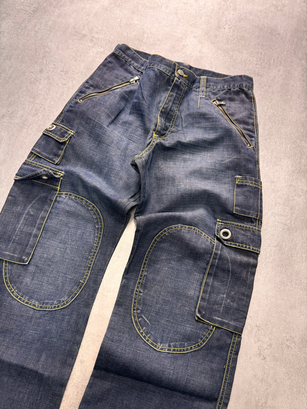 2000s Dolce & Gabbana Biker Cargo Denim Jeans