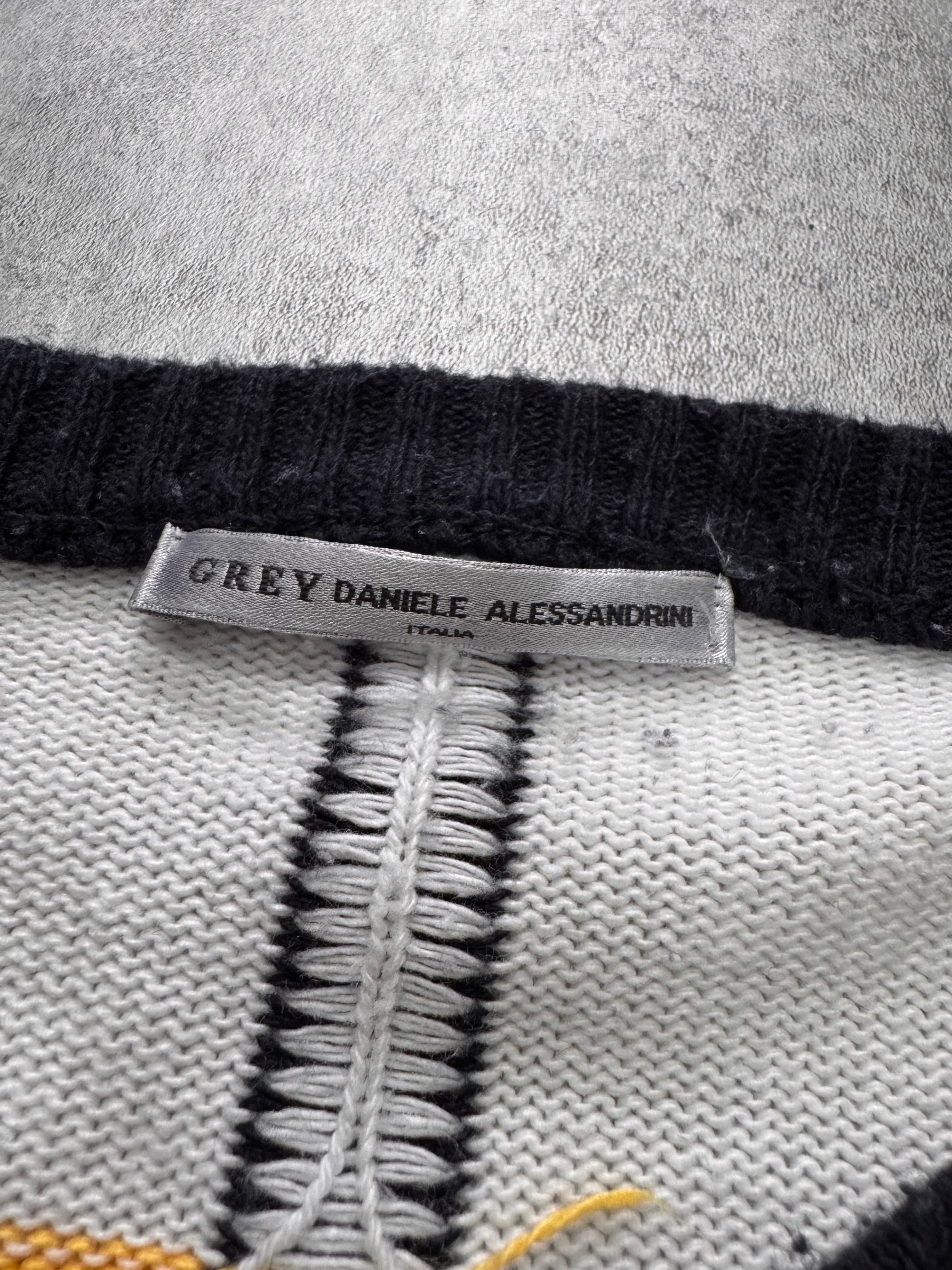 Daniele Alessandrini Multicolor Geometric Sweater