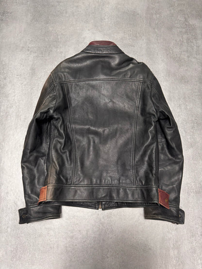 1990s Dolce & Gabbana Pro Biker Leather Jacket (S)