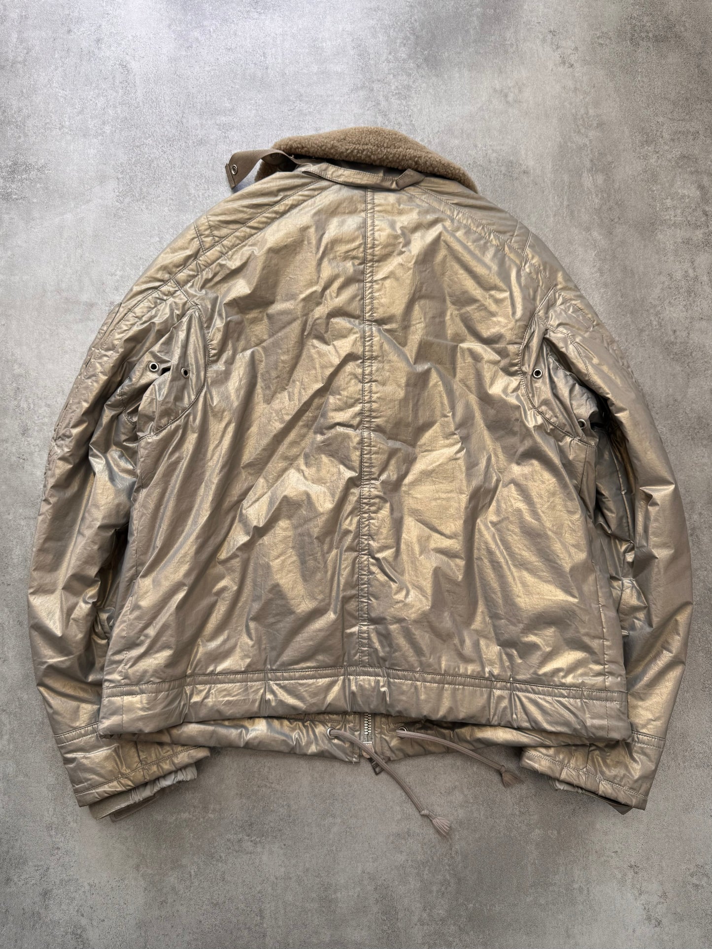 2000s Prada Ultimate Utility Ski Silver Jacket (S)