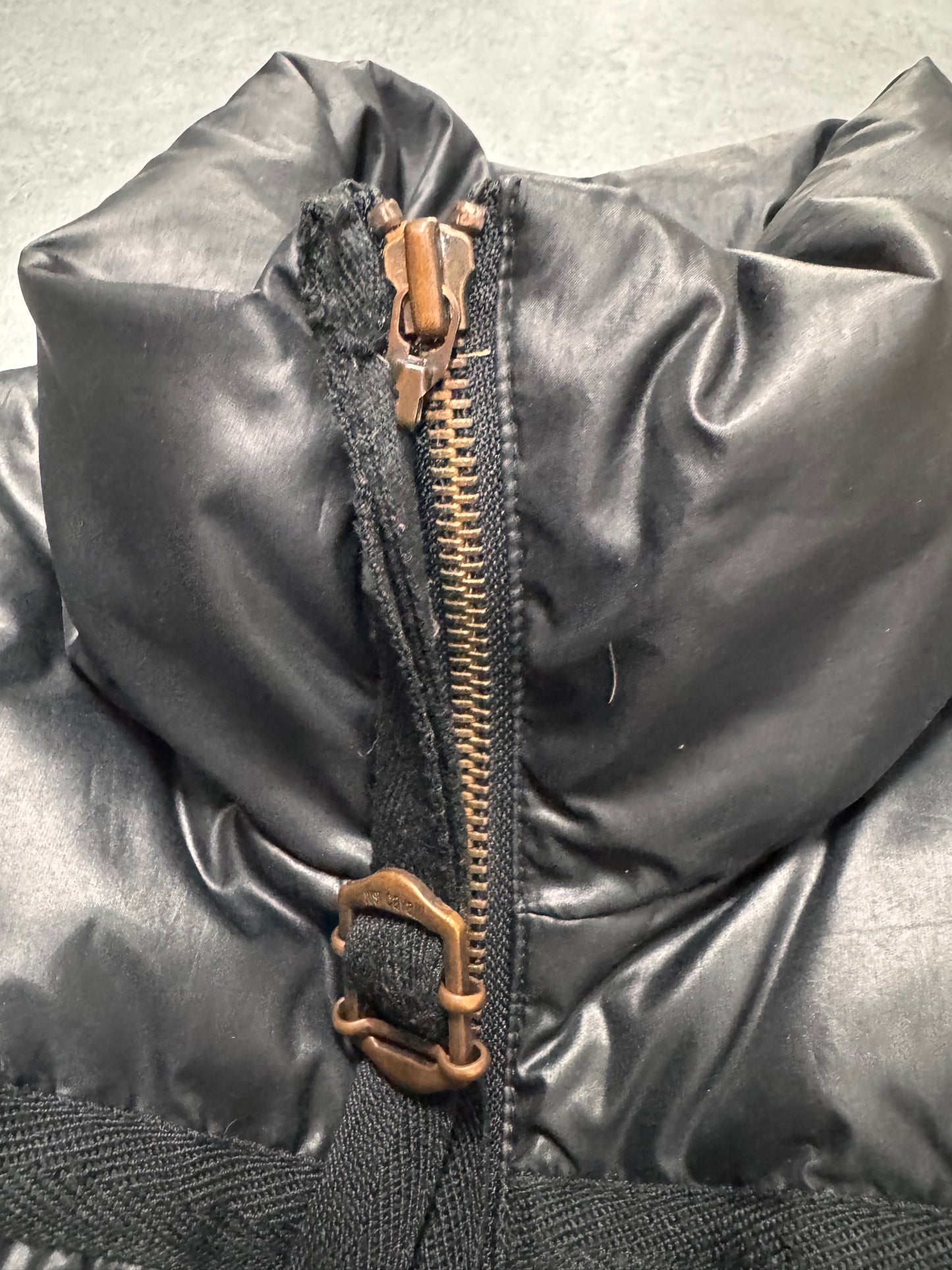 1990s Roberto Cavalli Parachute Bondage Puffer Black Jacket (XS)