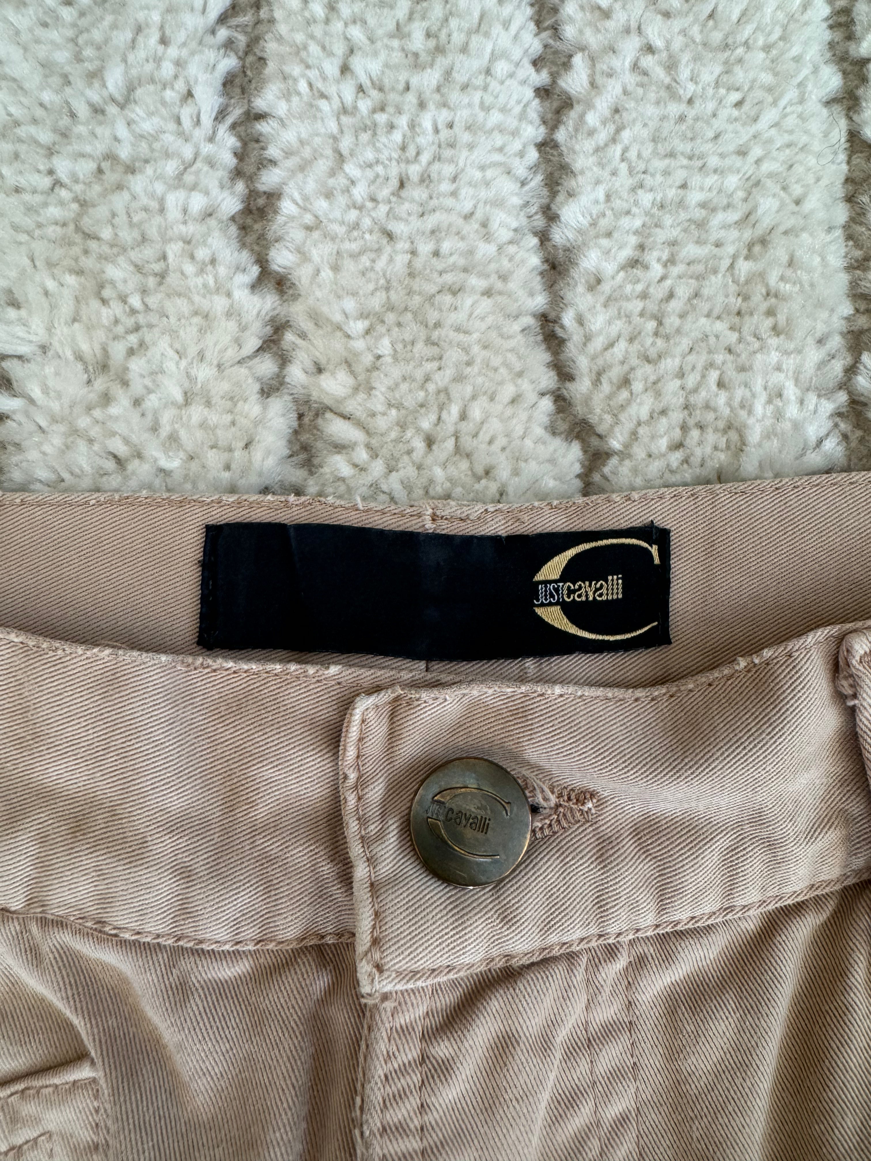 SS2005 Cavalli 几何拉链口袋长裤 (S)