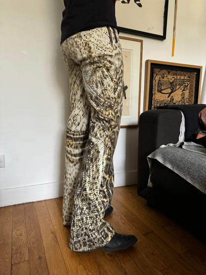 SS2003 Roberto Cavalli Luxurious Leopard Print Pants (S)