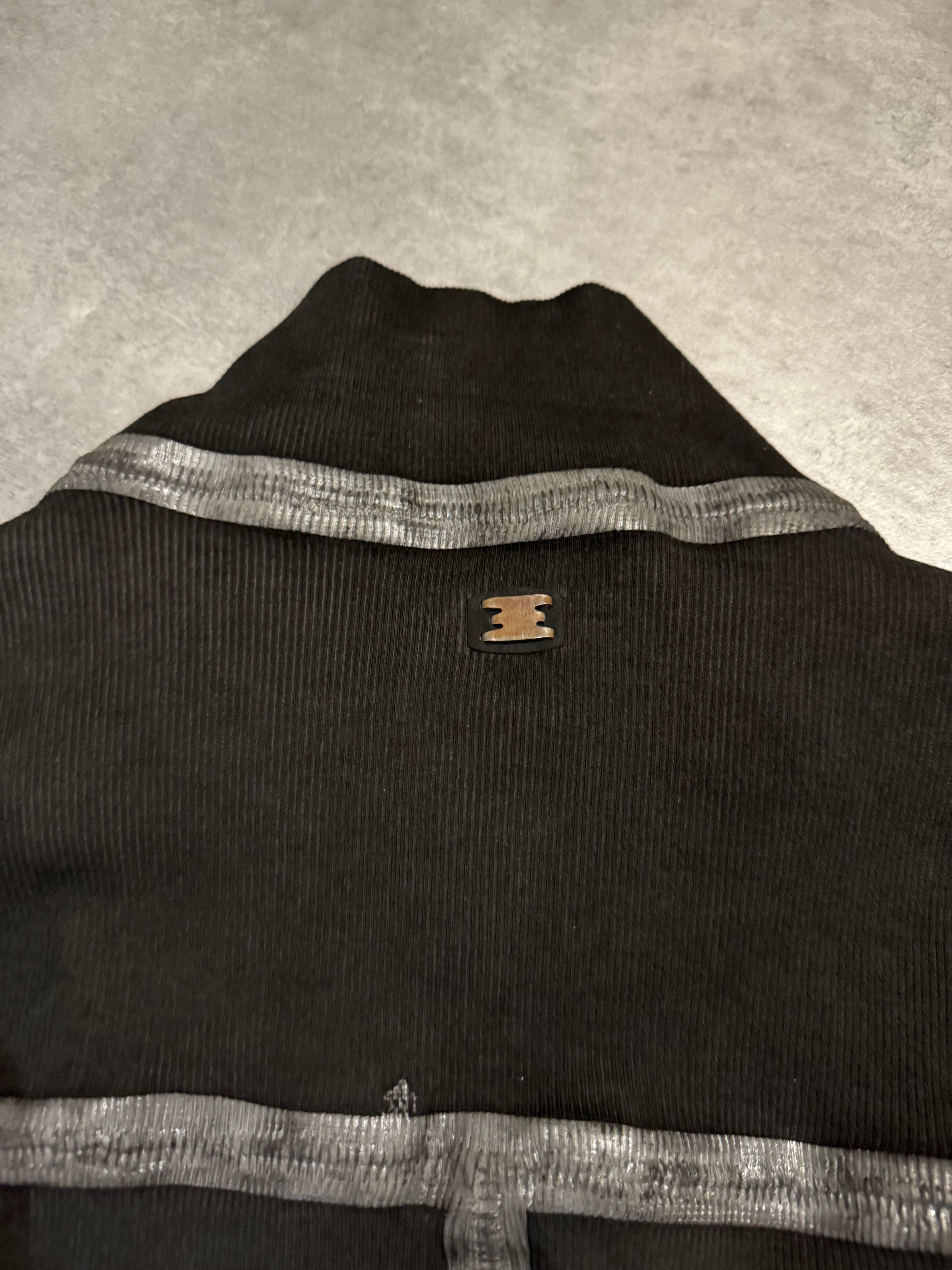 Isaac Sellam Humanoid Bande-Rib-Plomb Brut Zip-up Sweater (L/XL) - 8