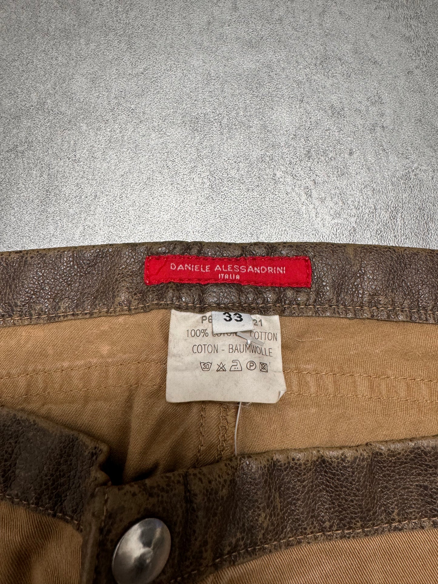 2000s Daniele Alessandrini Faded Hybrid Cargo Pants (M)