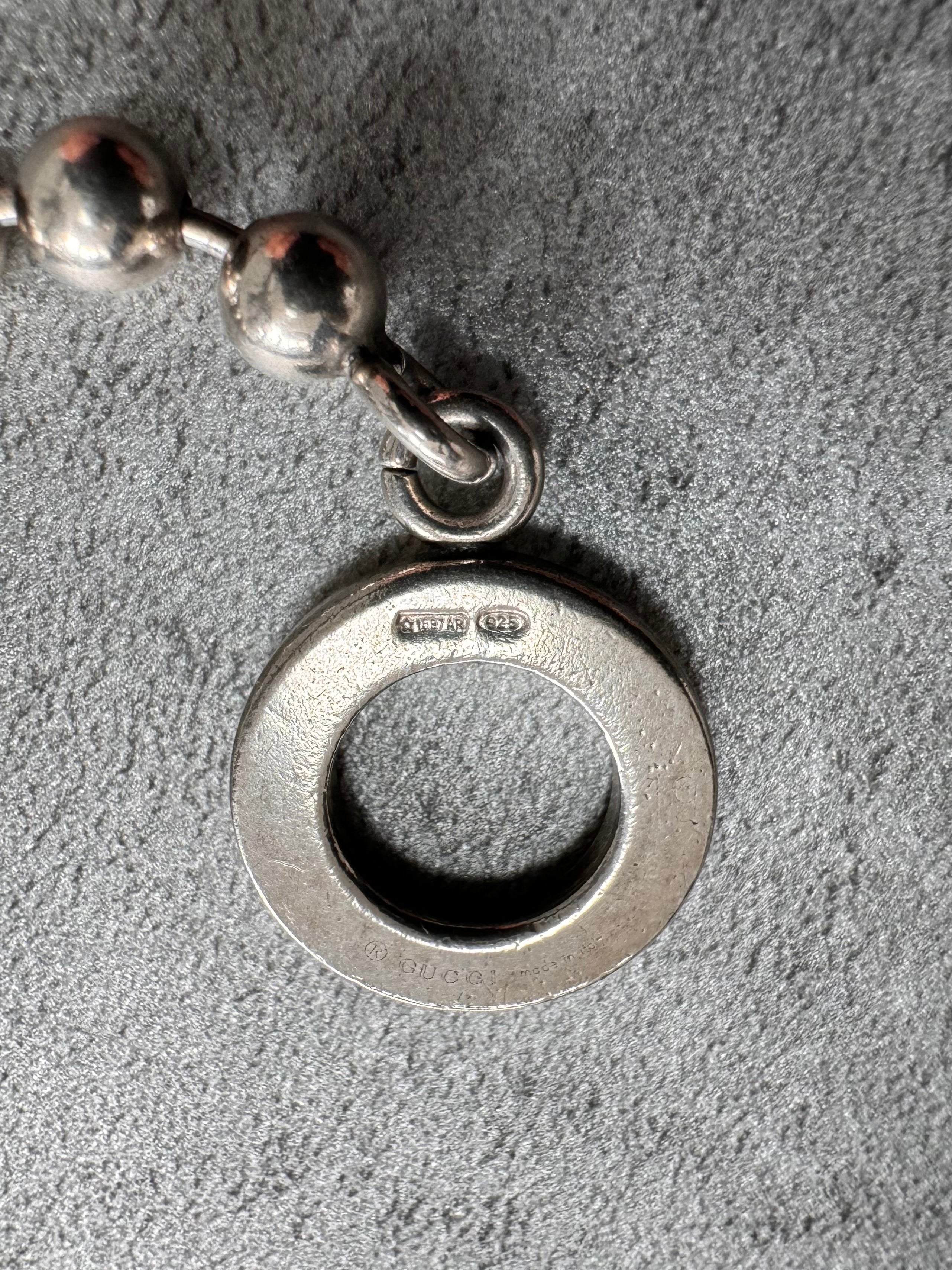 1990s Gucci Ball 925 Sterling Silver Bracelet