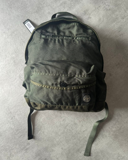 AW2021 Stone Island Olive Compass-Patch Backpack (OS) - 1