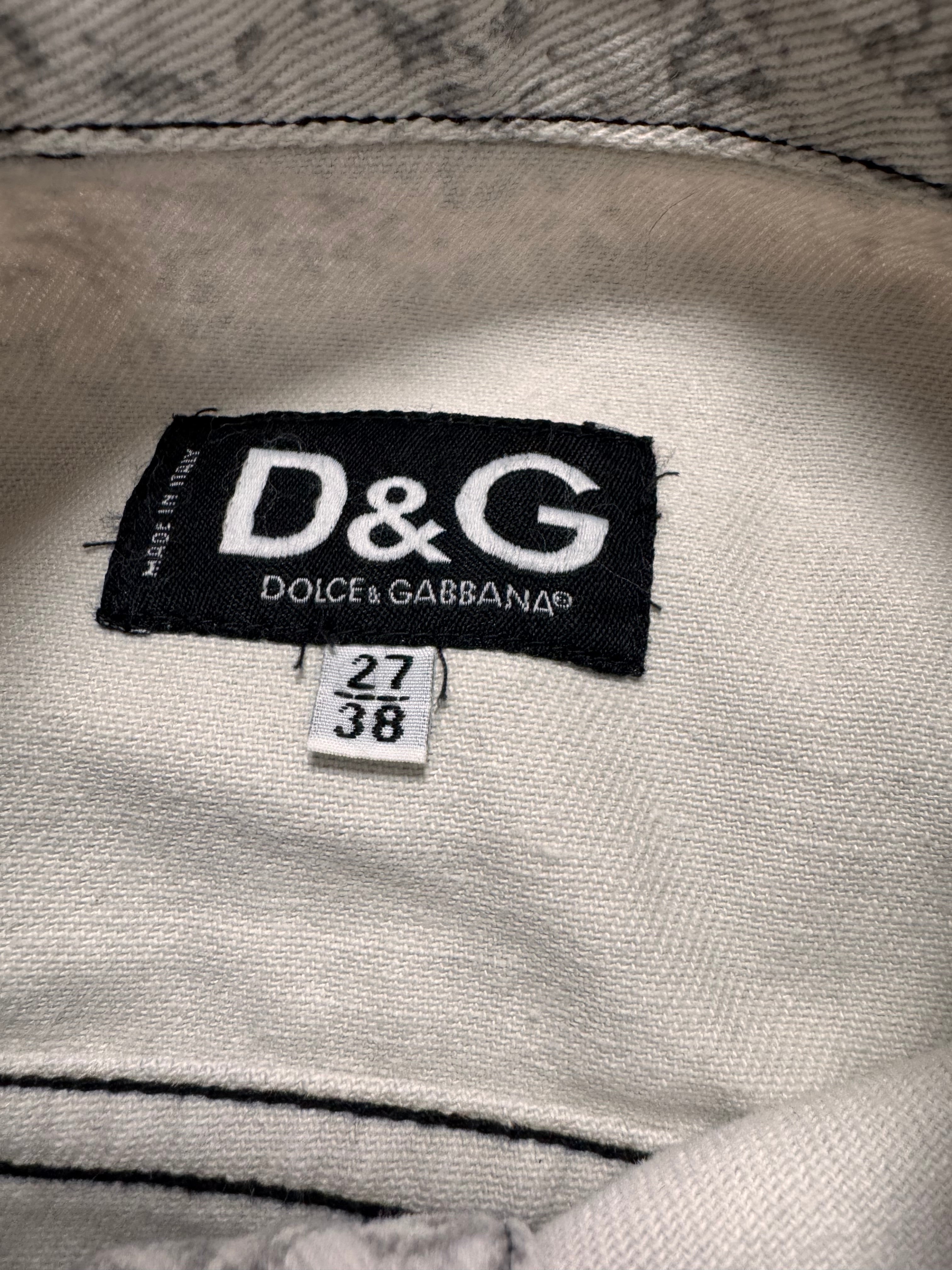 2000s Dolce & Gabbana Camouflage Light Cropped Jacket