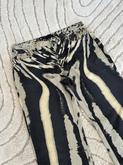 SS2002 Cavalli Zebra Hallucination Pants (M/L)