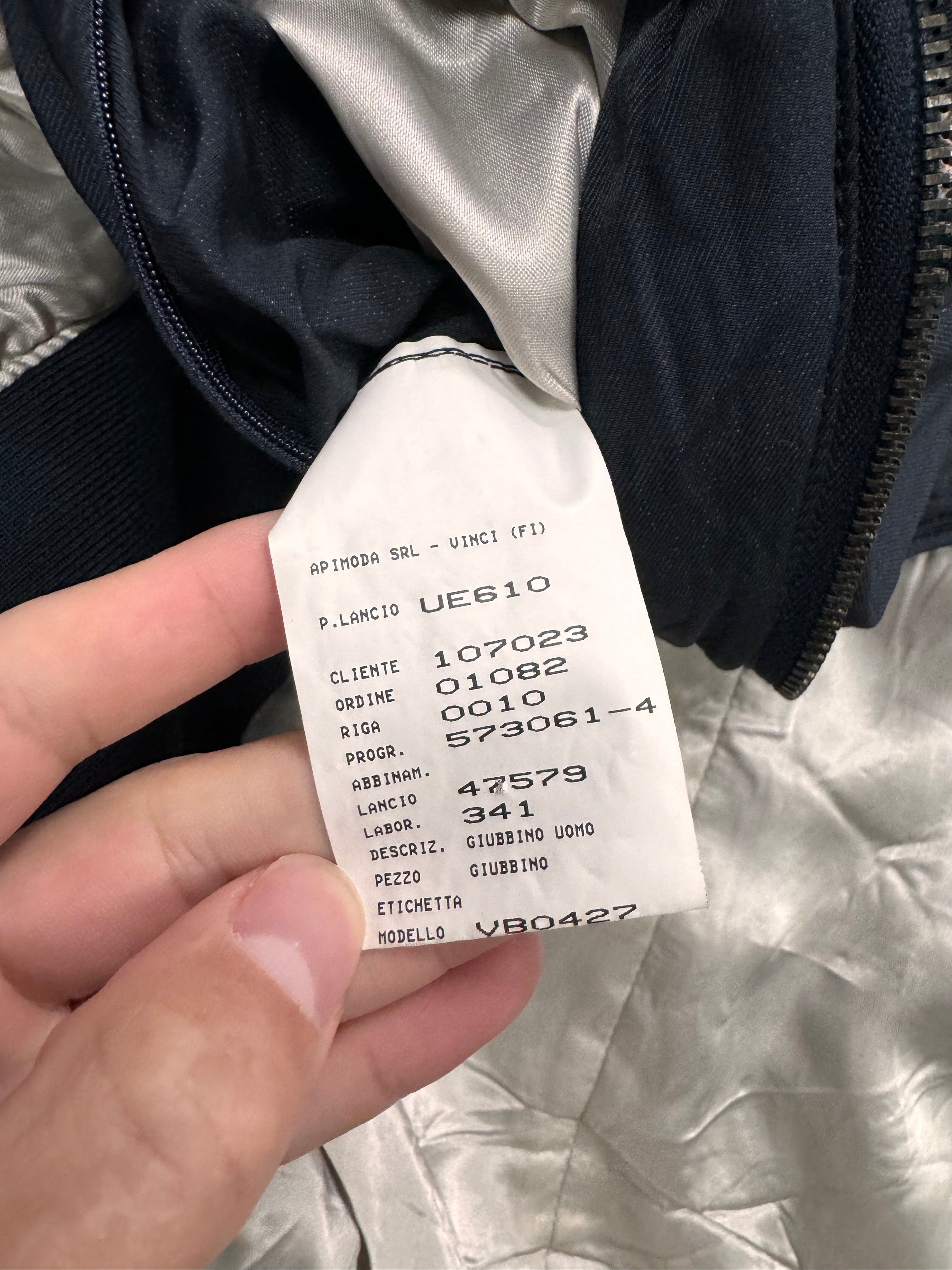 SS2001 Emporio Armani Arm Zip Bomber Jacket