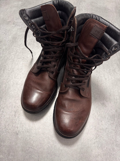 FW1999 Prada Brown Leather High Boots (43eu/us9,5)