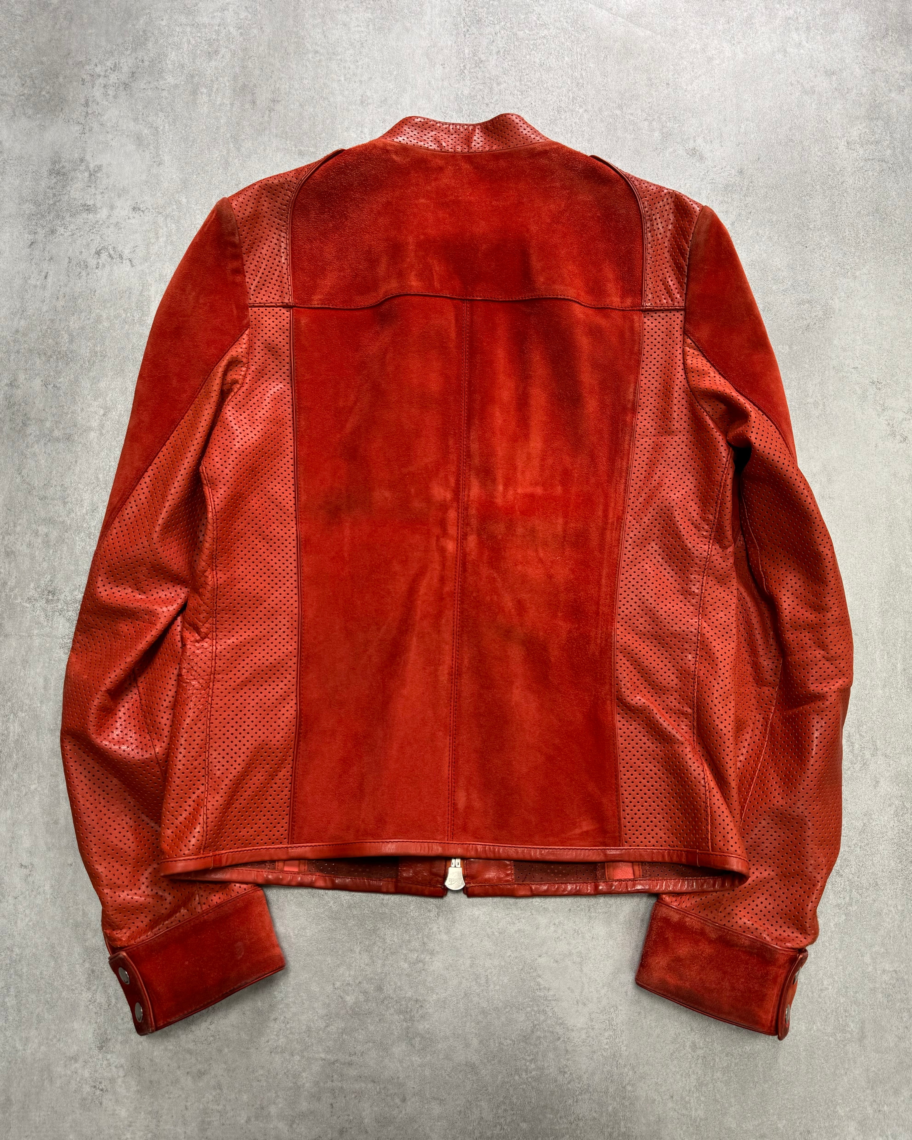 Gucci Red Biker Leather Jacket (S)