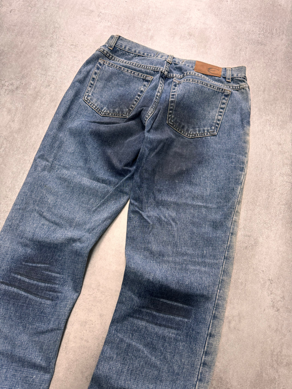 2000s Cavalli Shadow Faded Denim Jeans