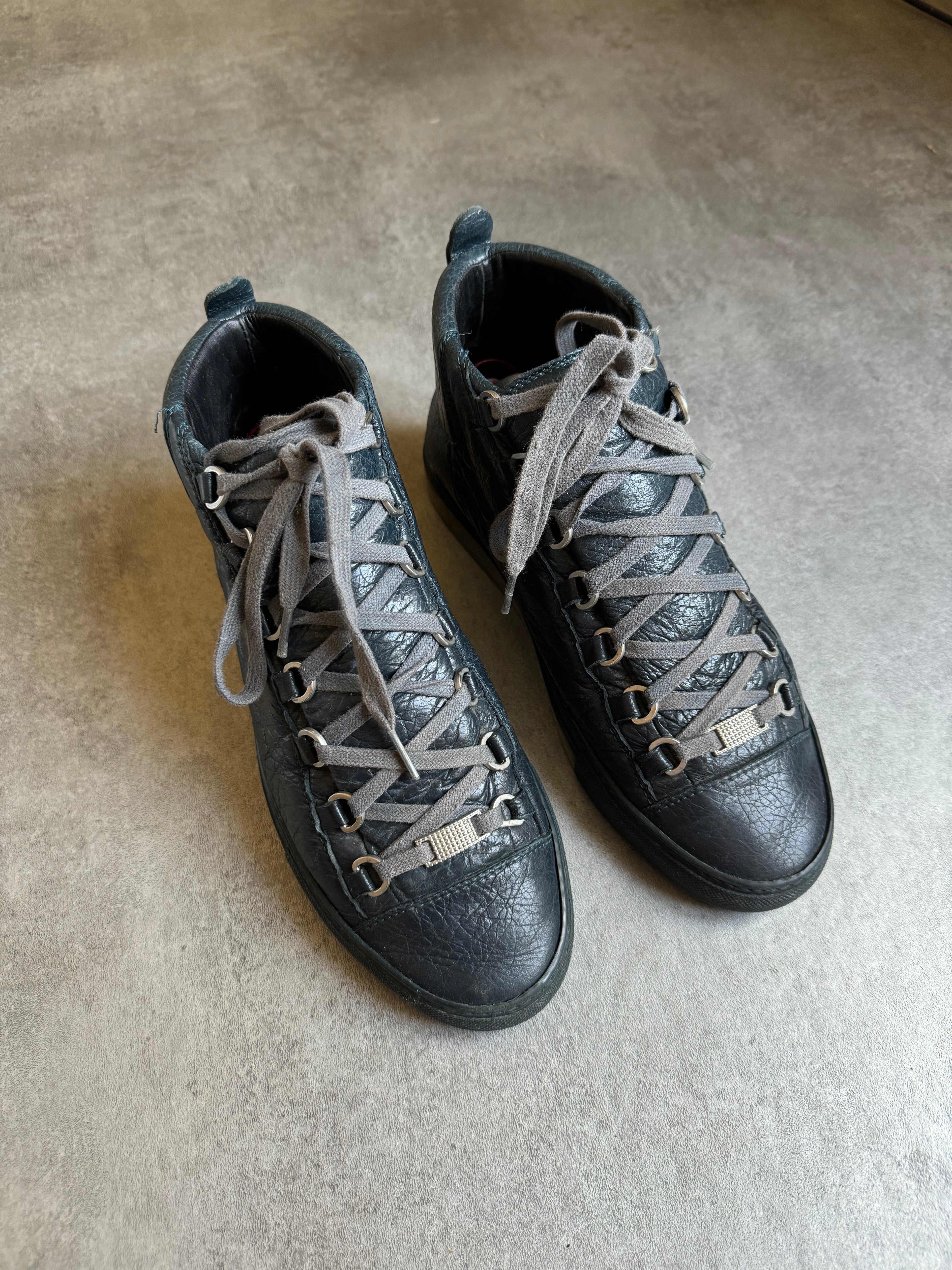 Balenciaga Arena High Blue Leather (40) - 6