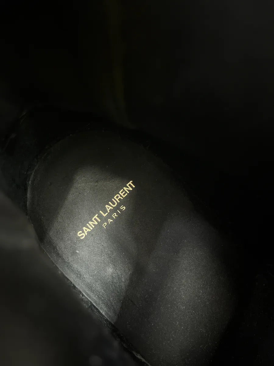 2010s Saint Laurent Harness Strap Black Leather Ankle Boots EKWswTMr 7